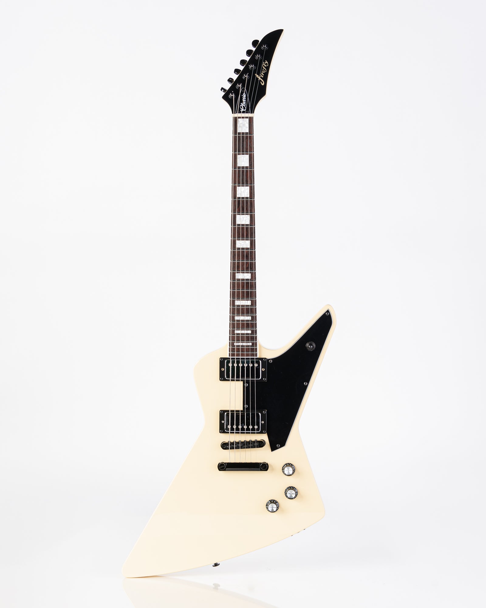 USED Firefly Explorer Classic Electric Guitar- Cream