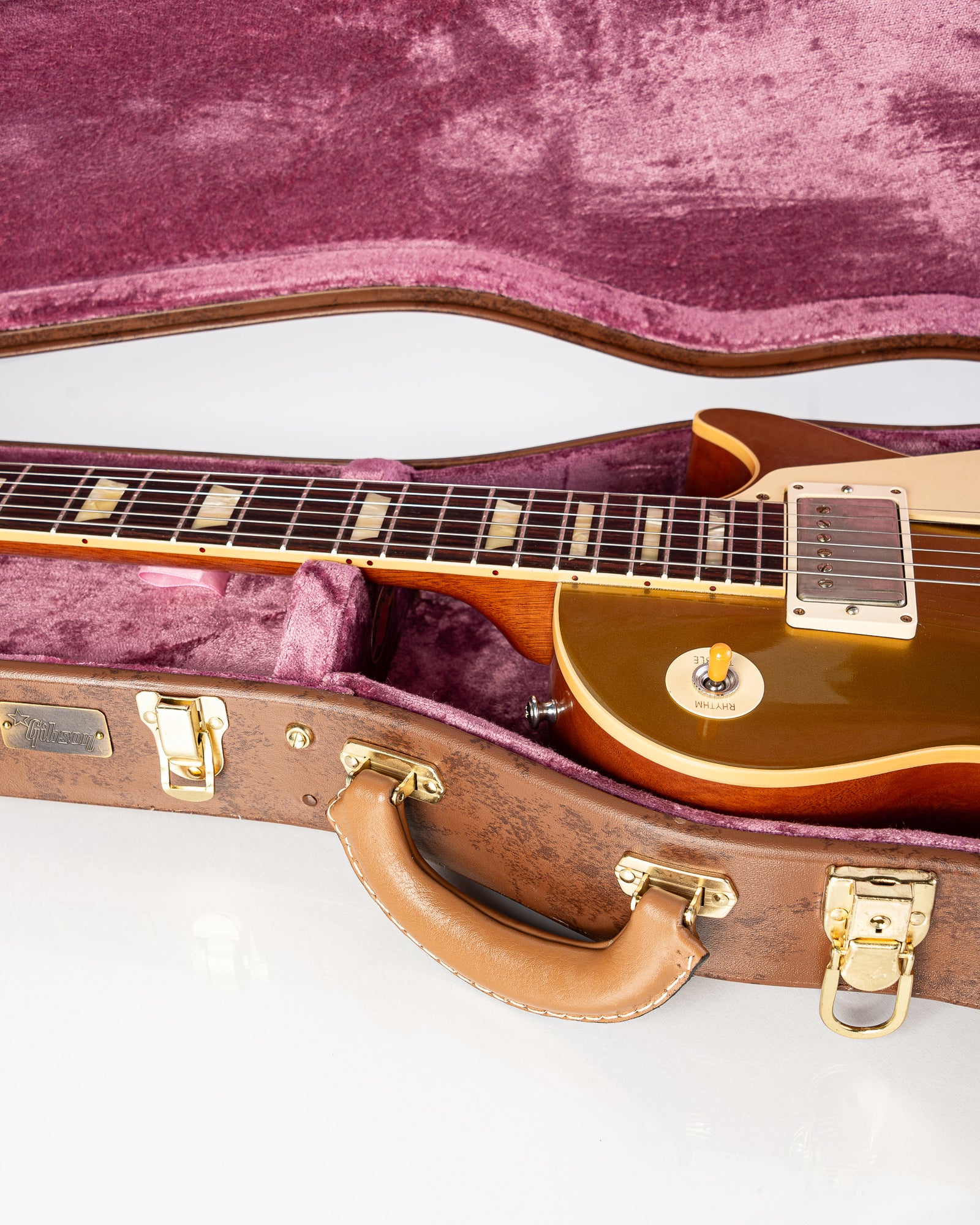 USED Gibson Les Paul Custom Shop 57' Reissue Electric Guitar- Gold Top w/OHSC