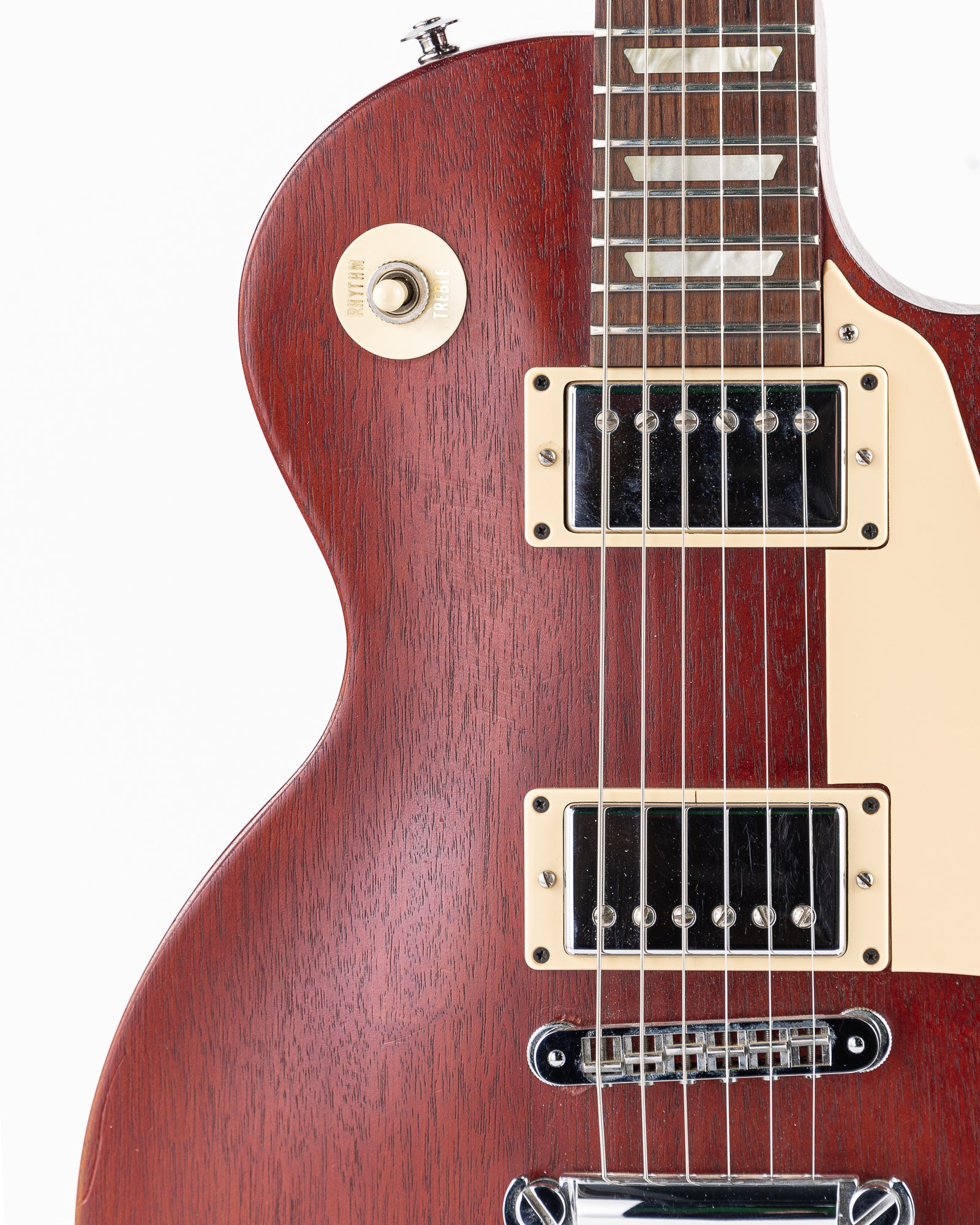 USED 2005 Gibson Les Paul Studio Vintage Electric Guitar - Worn Cherry with Gibson Hardshell Case