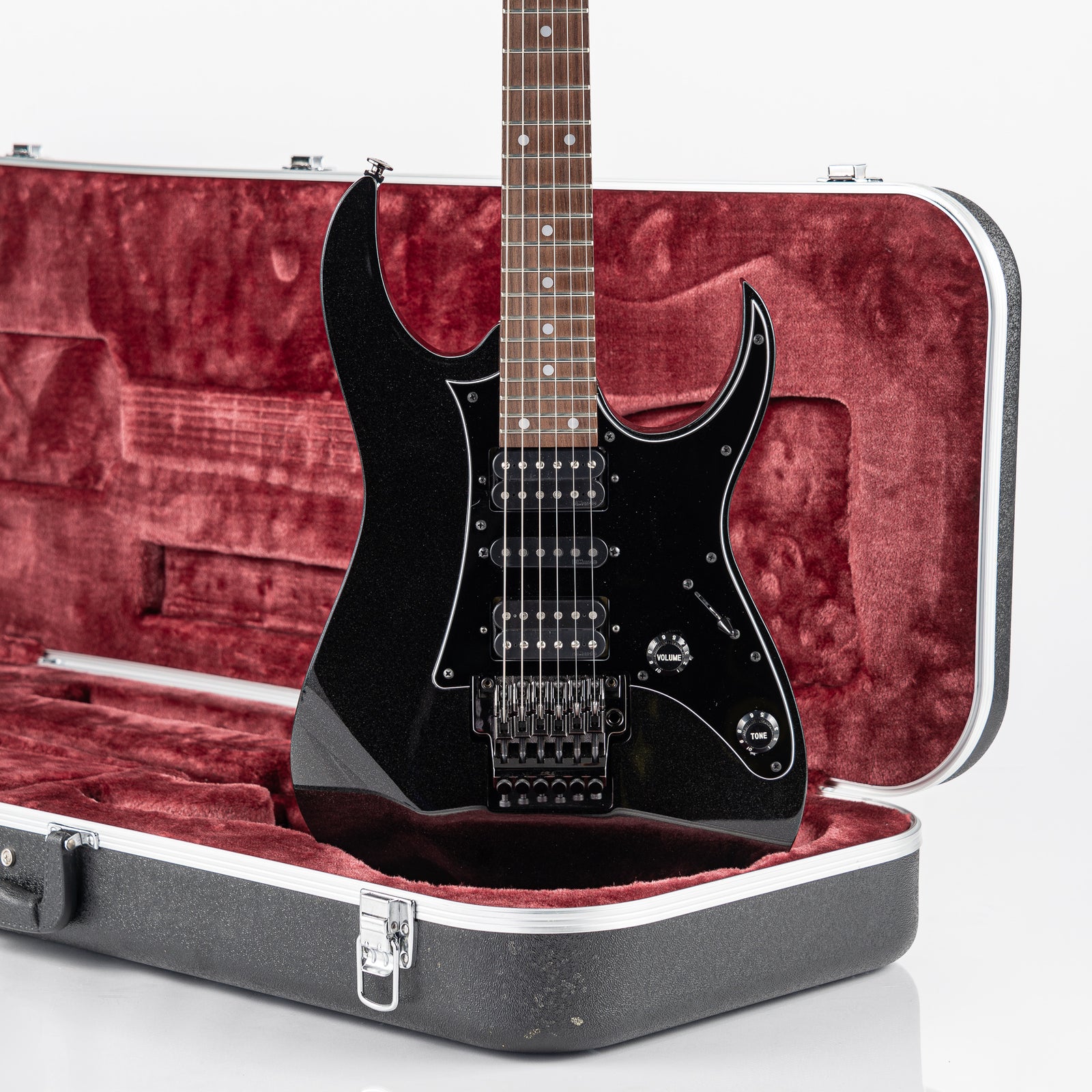 USED Ibanez RG655-GK Prestige Electric Guitar - Galaxy Black with Hardshell Case