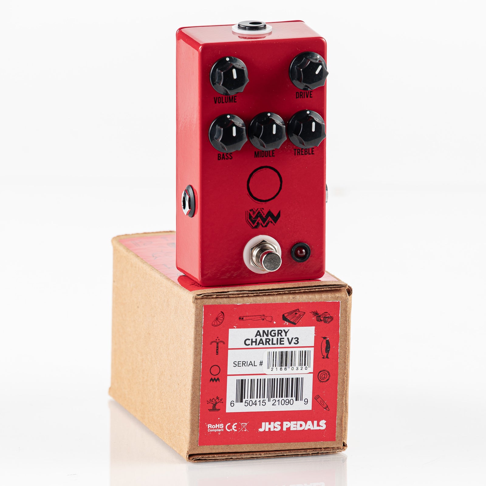 USED JHS Angry Charlie V3 Distortion Pedal