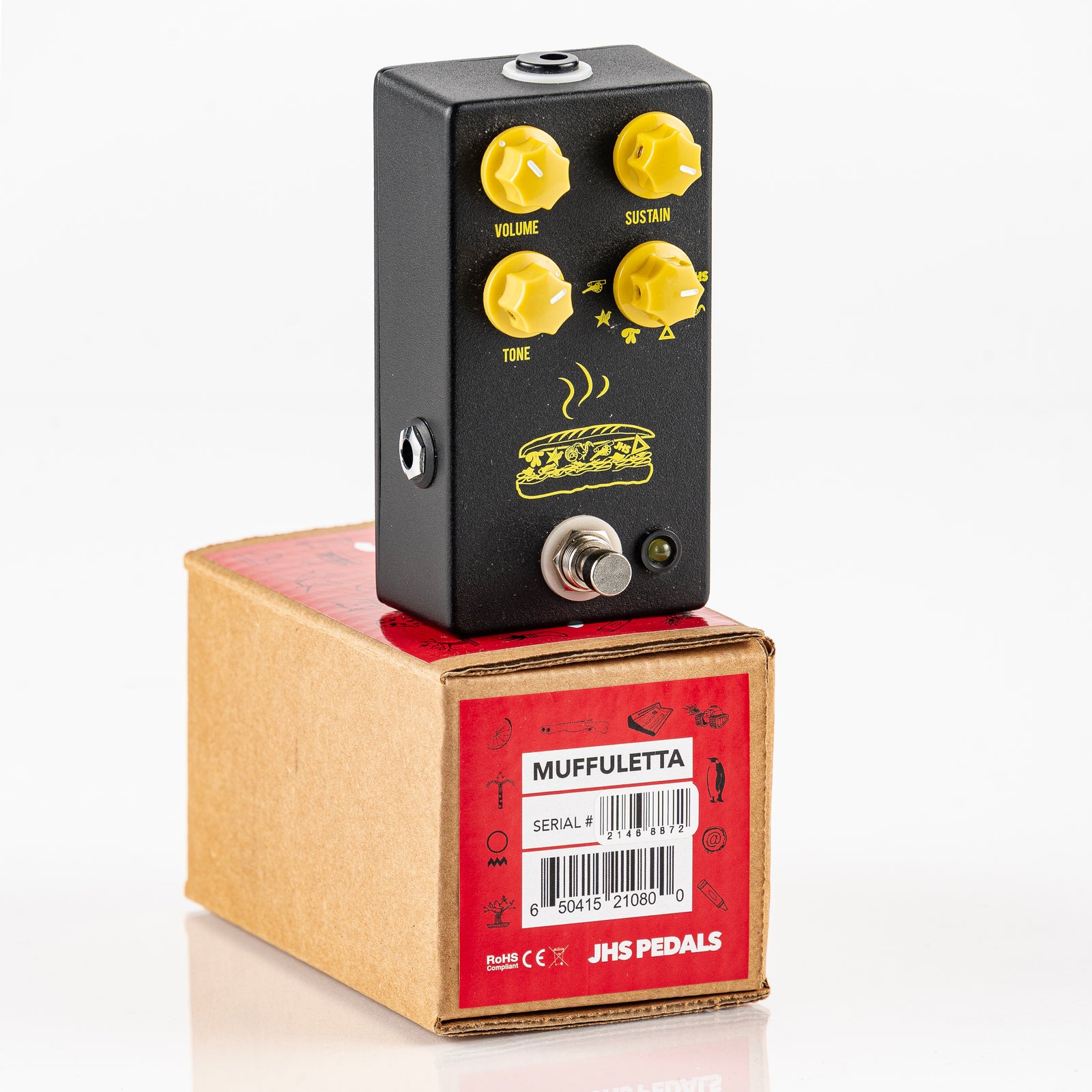 USED JHS Muffuletta Fuzz Guitar Pedal - Black