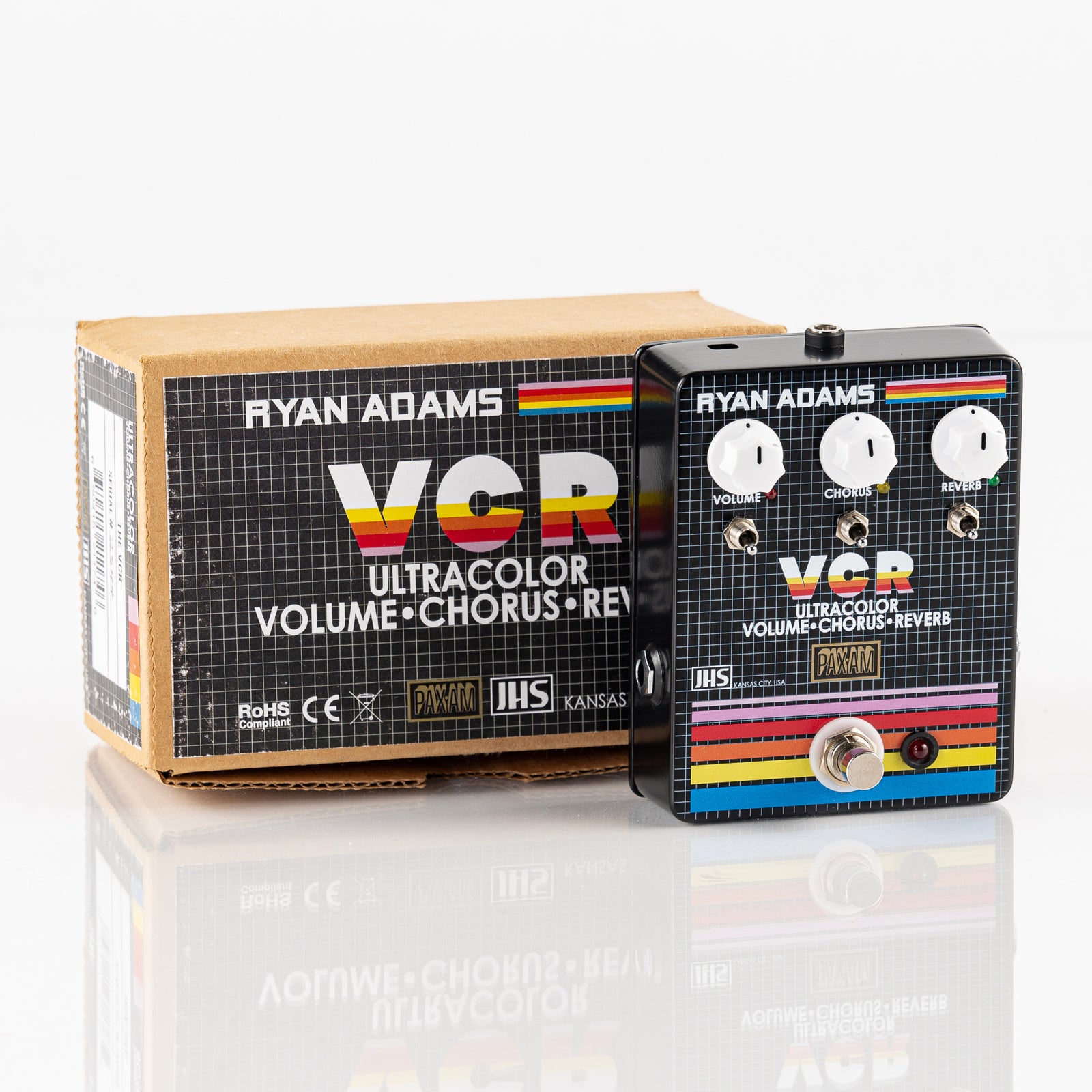 USED JHS Ryan Adams VCR UltraColor Volume-Chorus-Reverb Pedal w/ Original Box