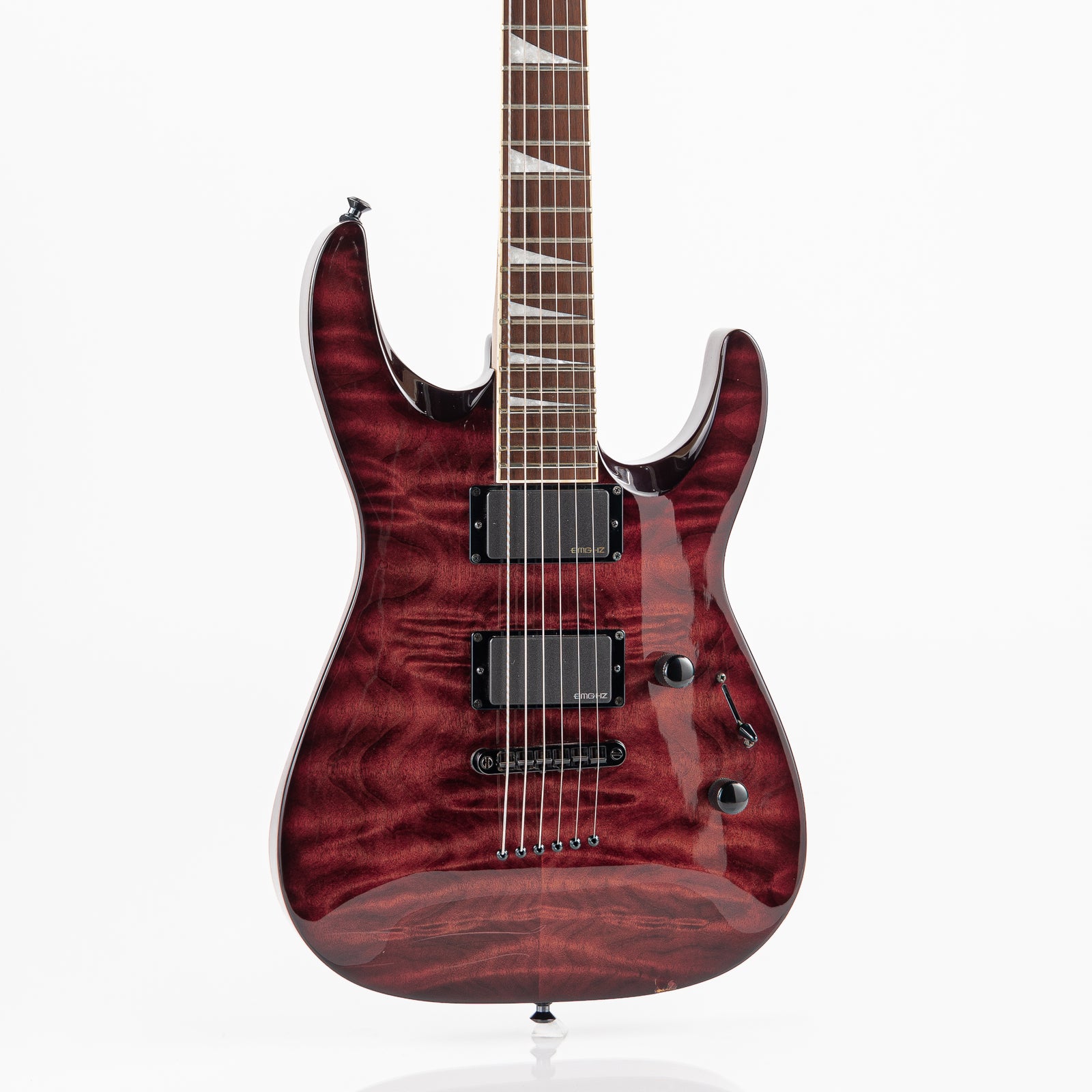 USED Jackson Dinky DKXT Electric Guitar- Transparent Red