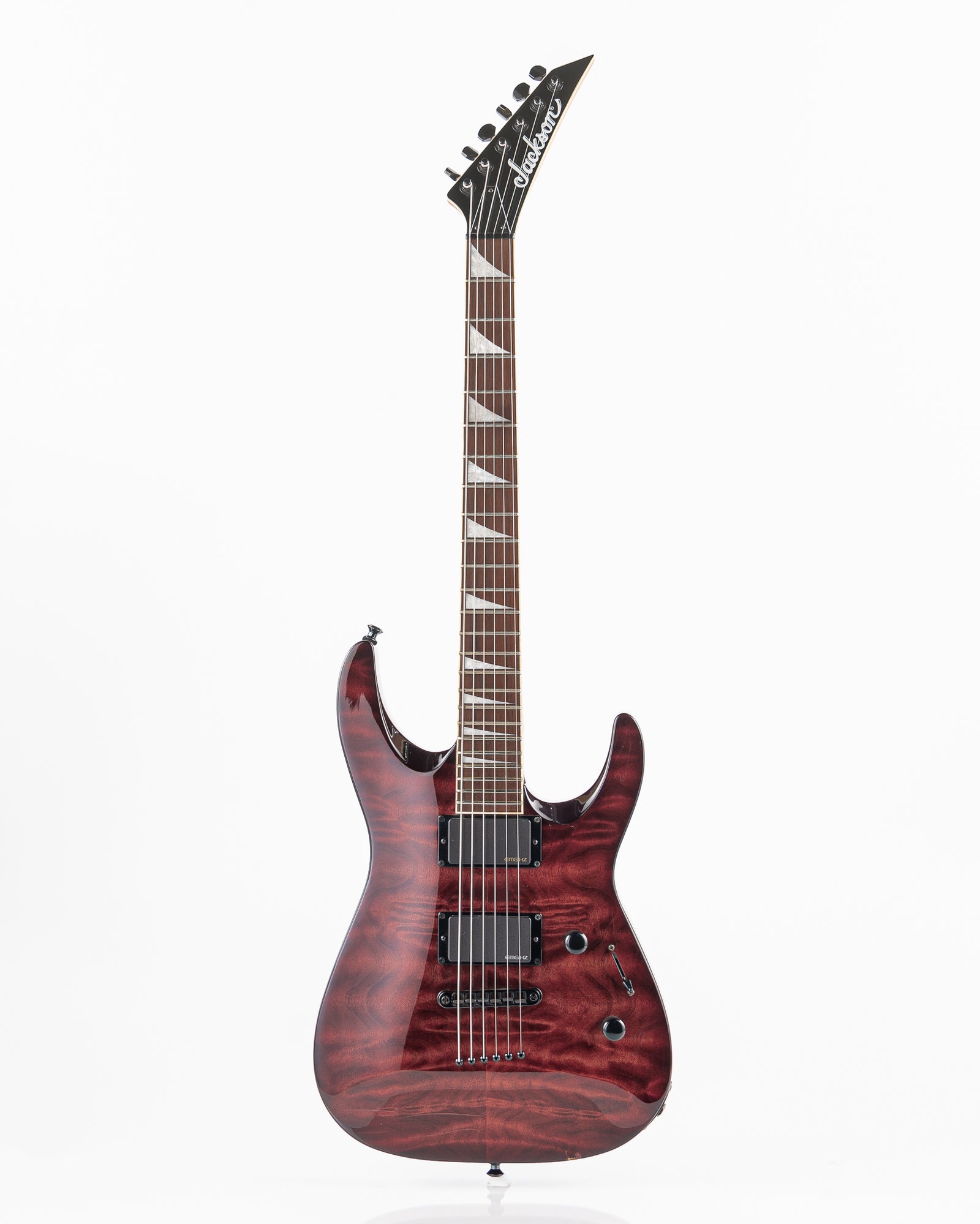 USED Jackson Dinky DKXT Electric Guitar- Transparent Red