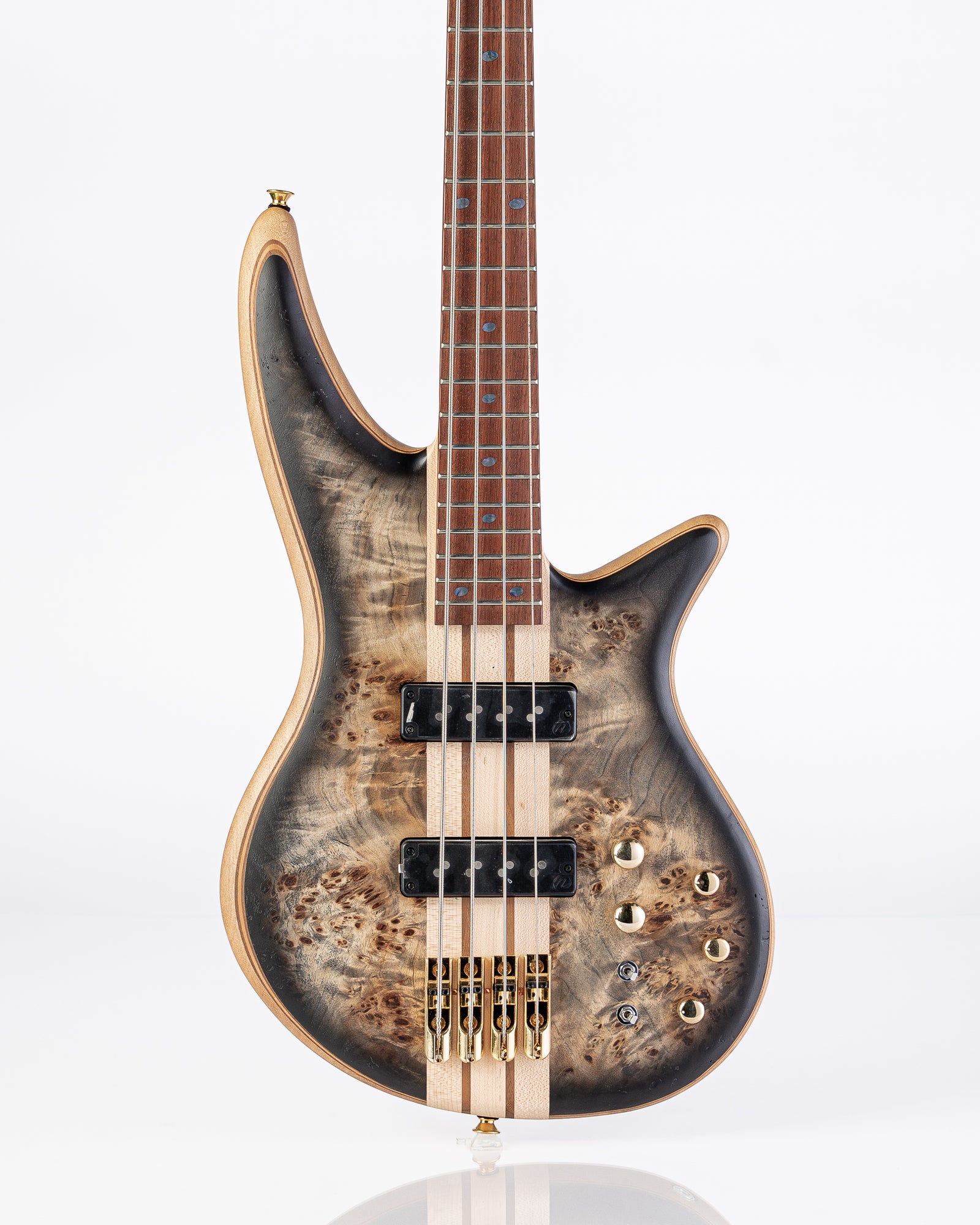USED Jackson Pro Series Spectra Bass SBP IV with Caramelized Jatoba Fingerboard - Transparent Black Burst