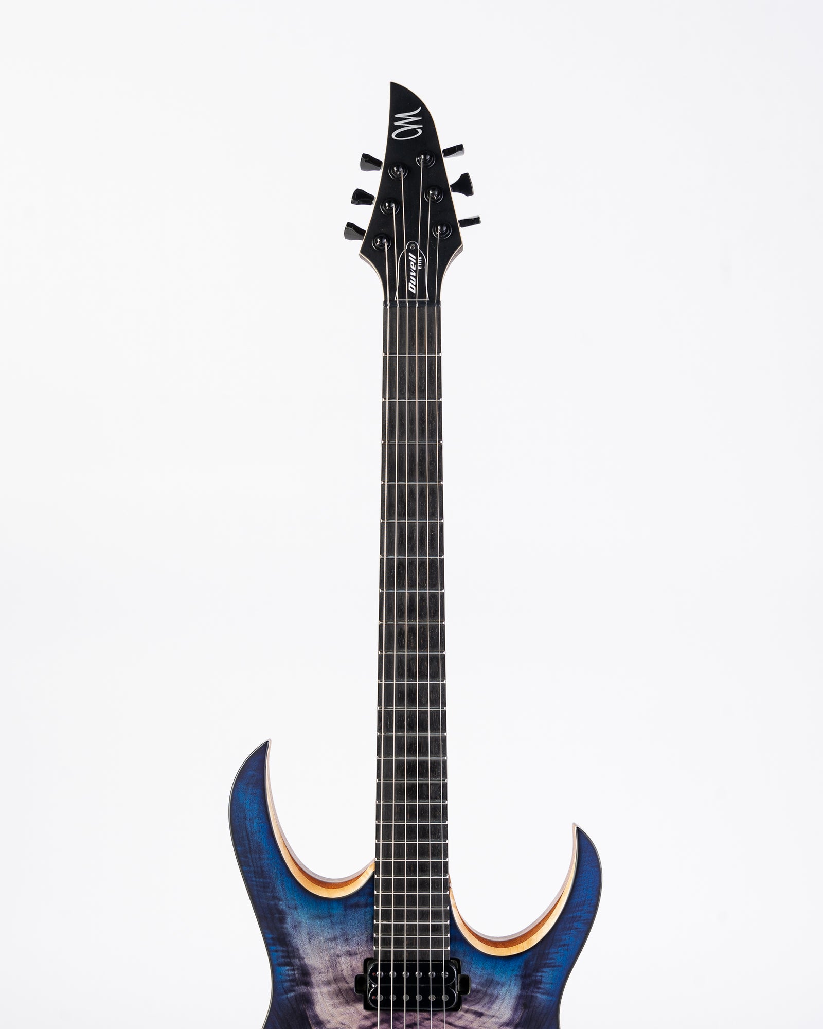 USED Mayones Duvell Elite Electric Guitar- Transparent Purple Blue Burst with Deluxe Gig Bag