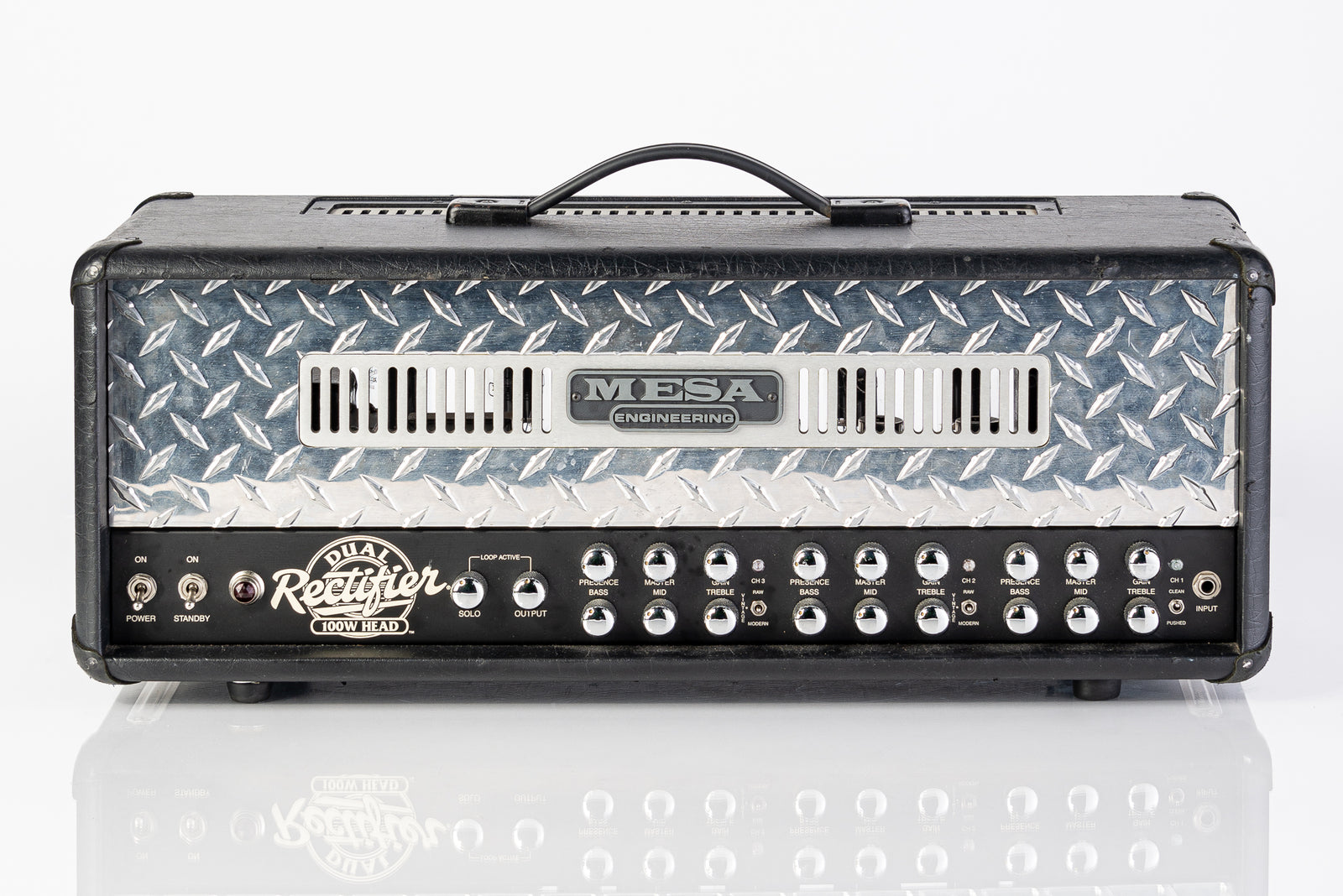 USED Mesa Boogie Dual Rectifier 3-Channel 100 Watt Guitar Amplifier Head