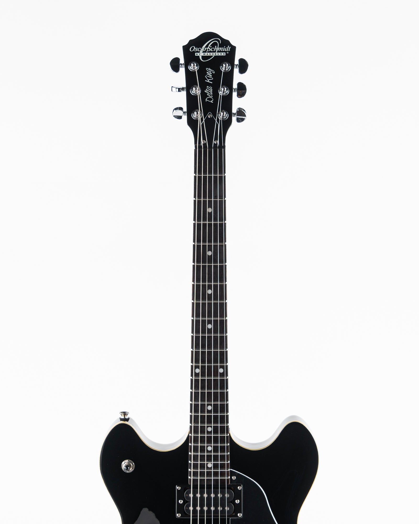 USED 2004 Oscar Schmidt by Washburn OE-30 Delta King Semi-Hollow Electric Guitar - Black