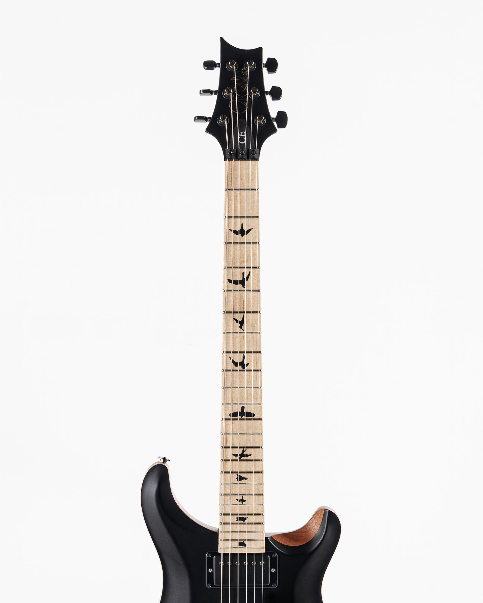 USED 2021 PRS Dustie Waring Signature CE 24 "Floyd" Electric Guitar - Satin Black Top