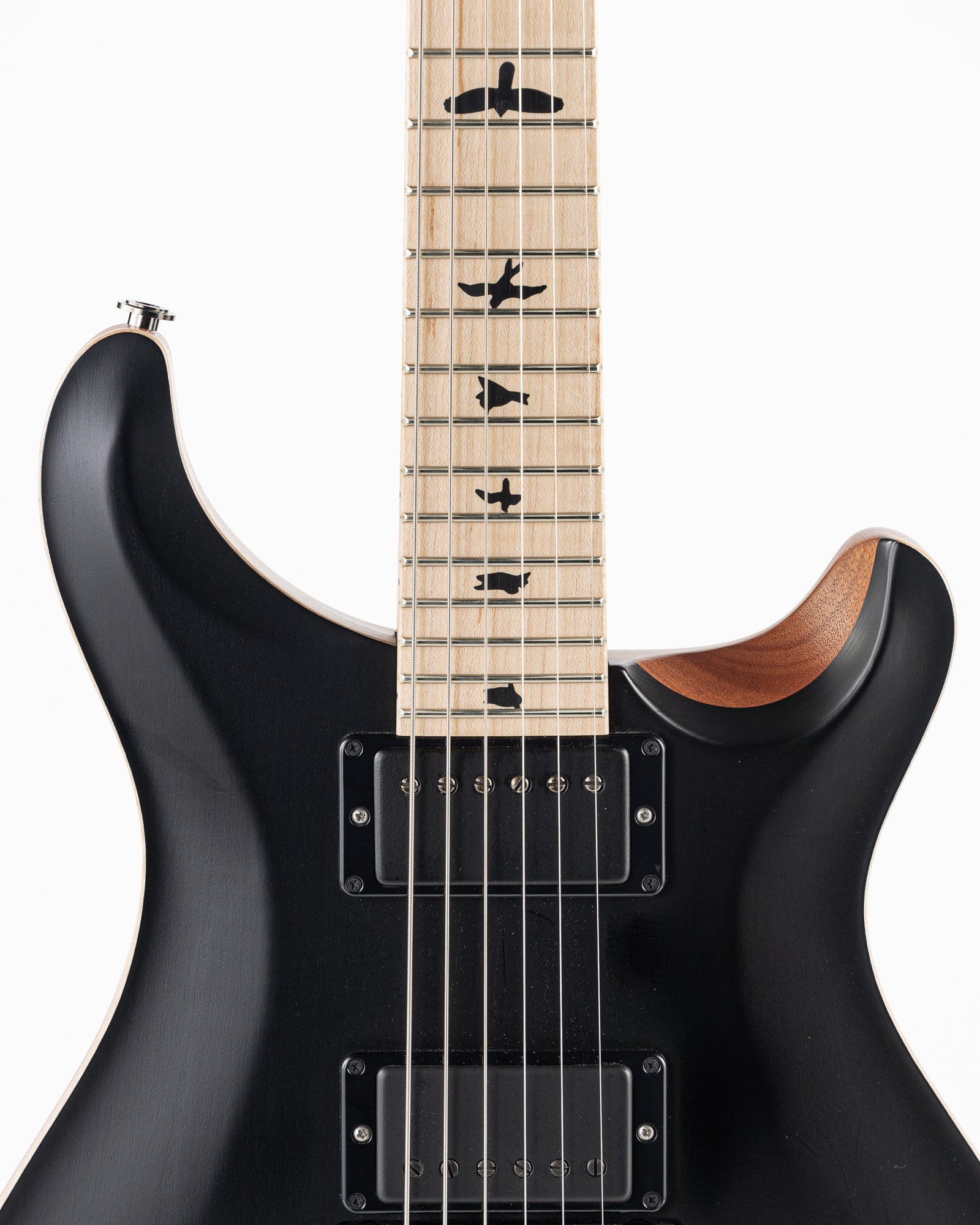 USED 2021 PRS Dustie Waring Signature CE 24 "Floyd" Electric Guitar - Satin Black Top