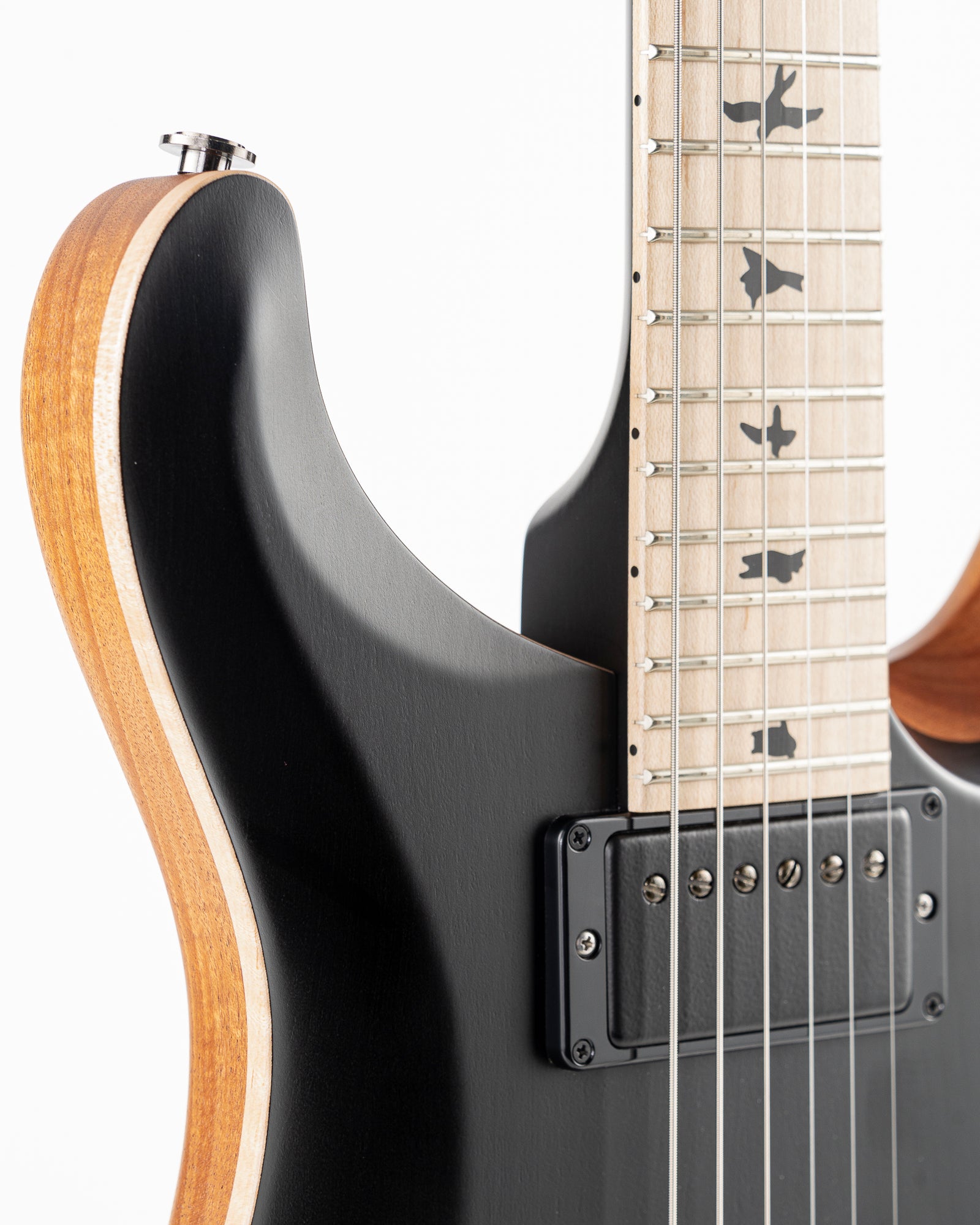 USED 2021 PRS Dustie Waring Signature CE 24 "Floyd" Electric Guitar - Satin Black Top