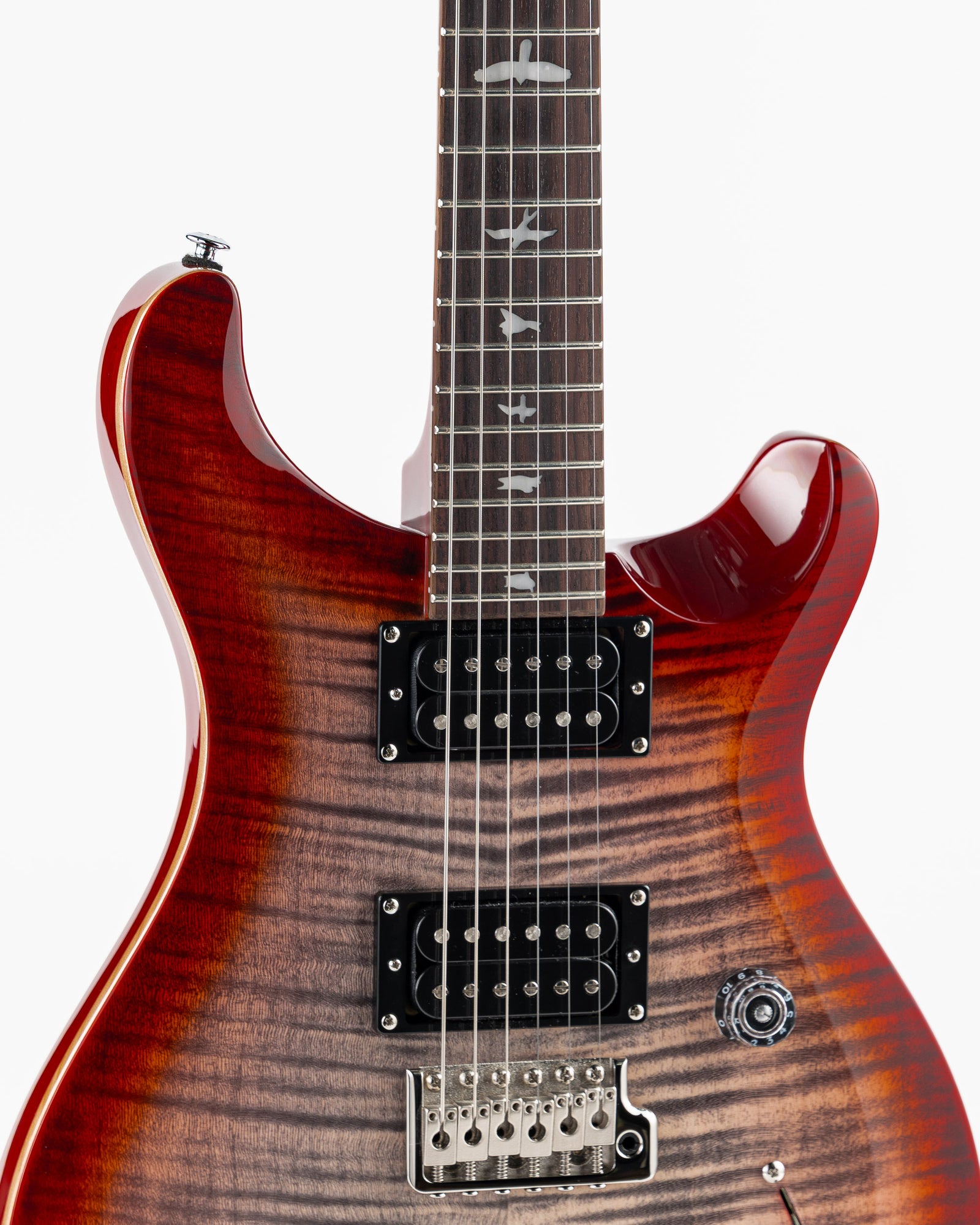 USED PRS SE Custom 24 Electric Guitar - Charcoal Cherry Burst