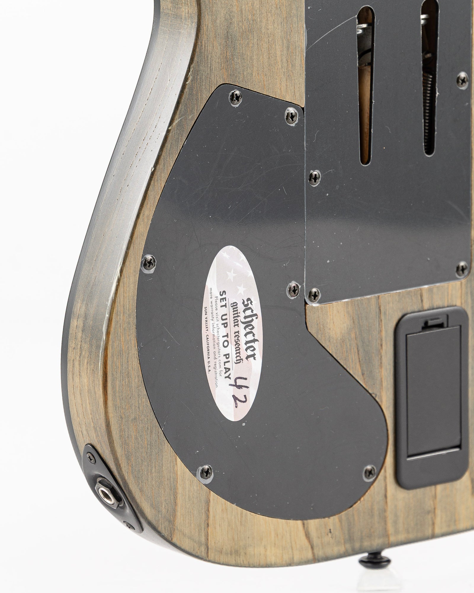 USED 2017 Schecter C-1 FR S Apocalypse Sustainiac Electric Guitar - Rusty Grey