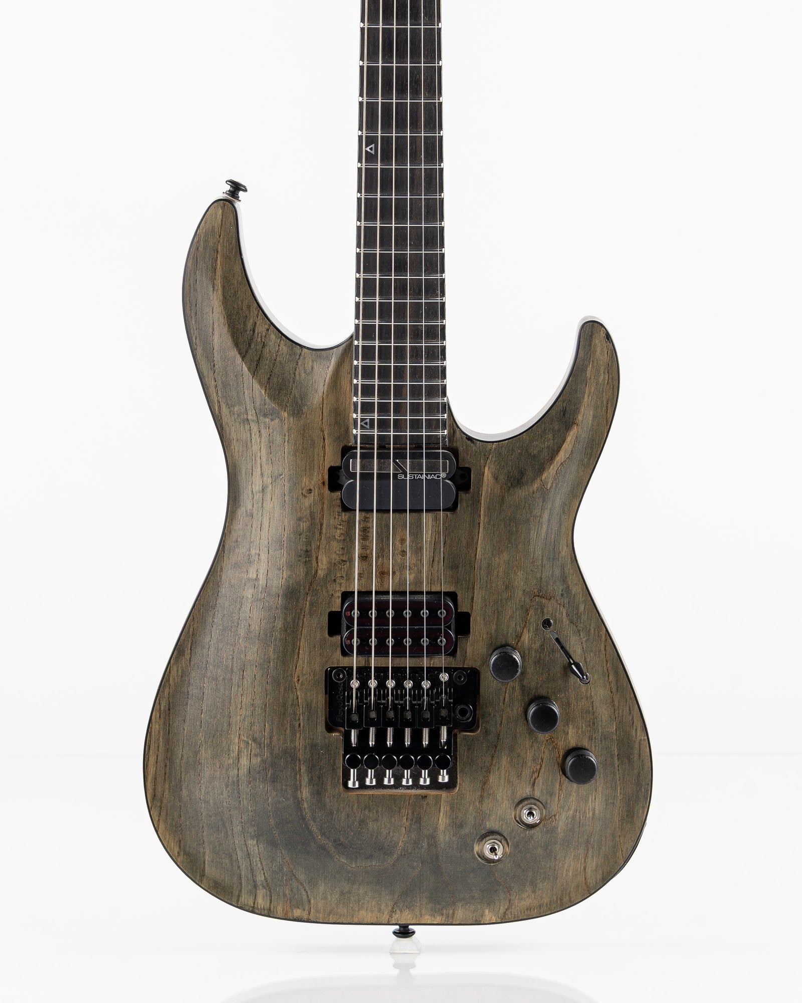 USED 2017 Schecter C-1 FR S Apocalypse Sustainiac Electric Guitar - Rusty Grey