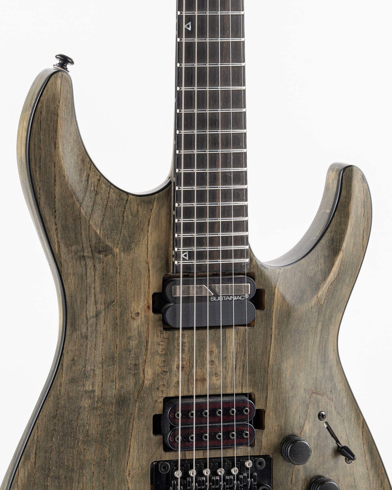 USED 2017 Schecter C-1 FR S Apocalypse Sustainiac Electric Guitar - Rusty Grey