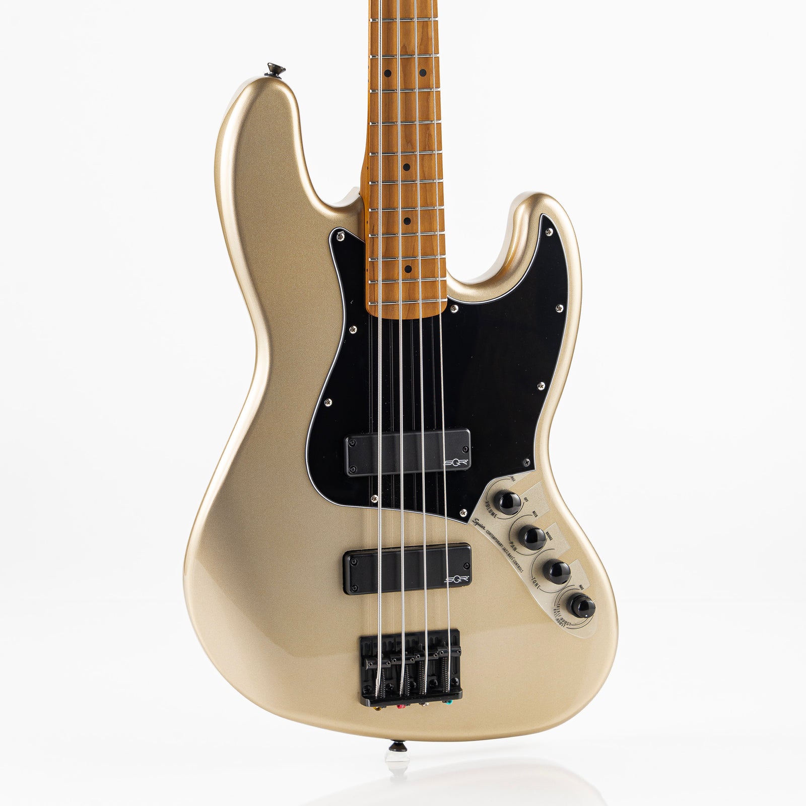 USED 2023 Squier Contemporary Active Jazz HH Electric Bass - Shoreline Gold