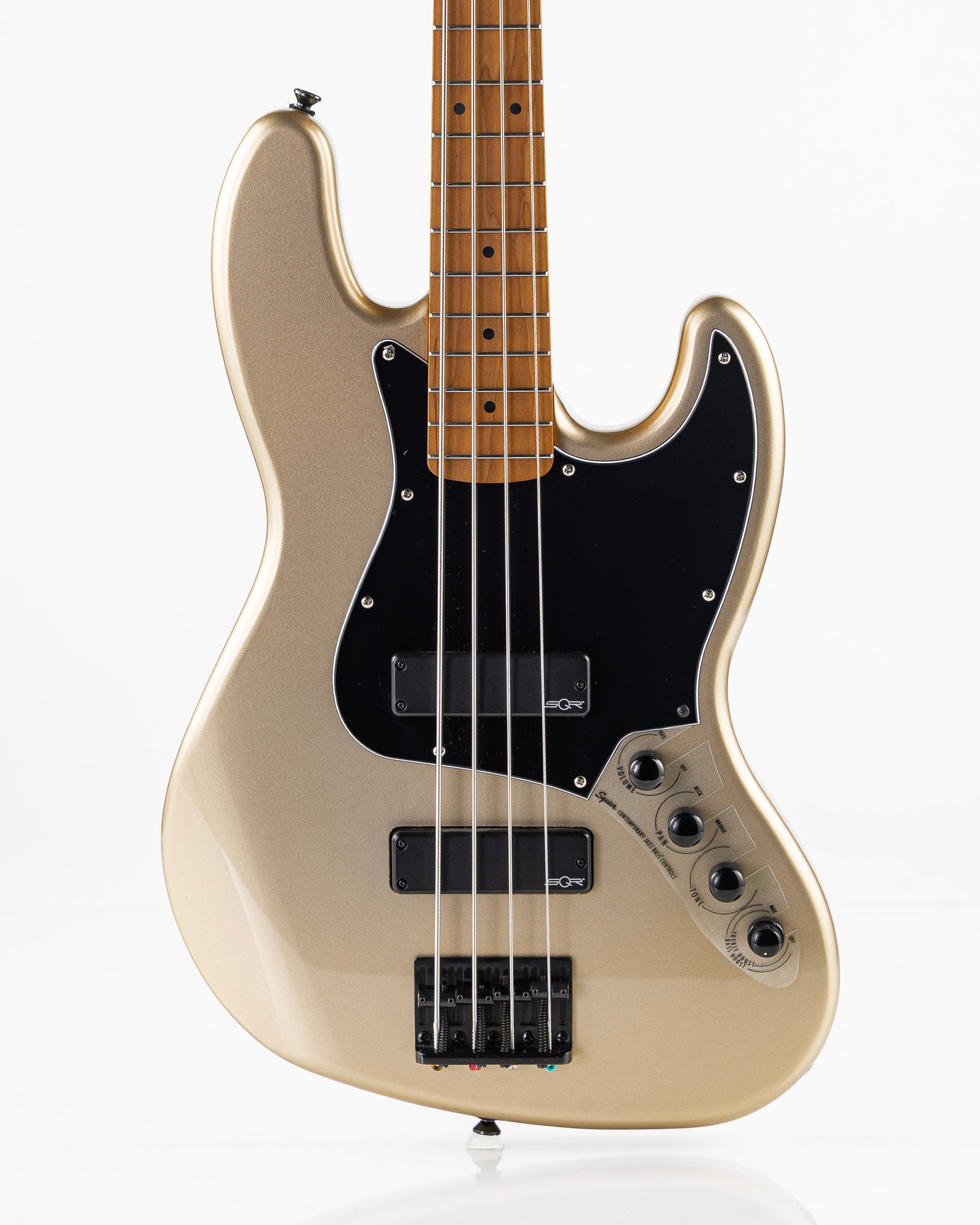 USED 2023 Squier Contemporary Active Jazz HH Electric Bass - Shoreline Gold