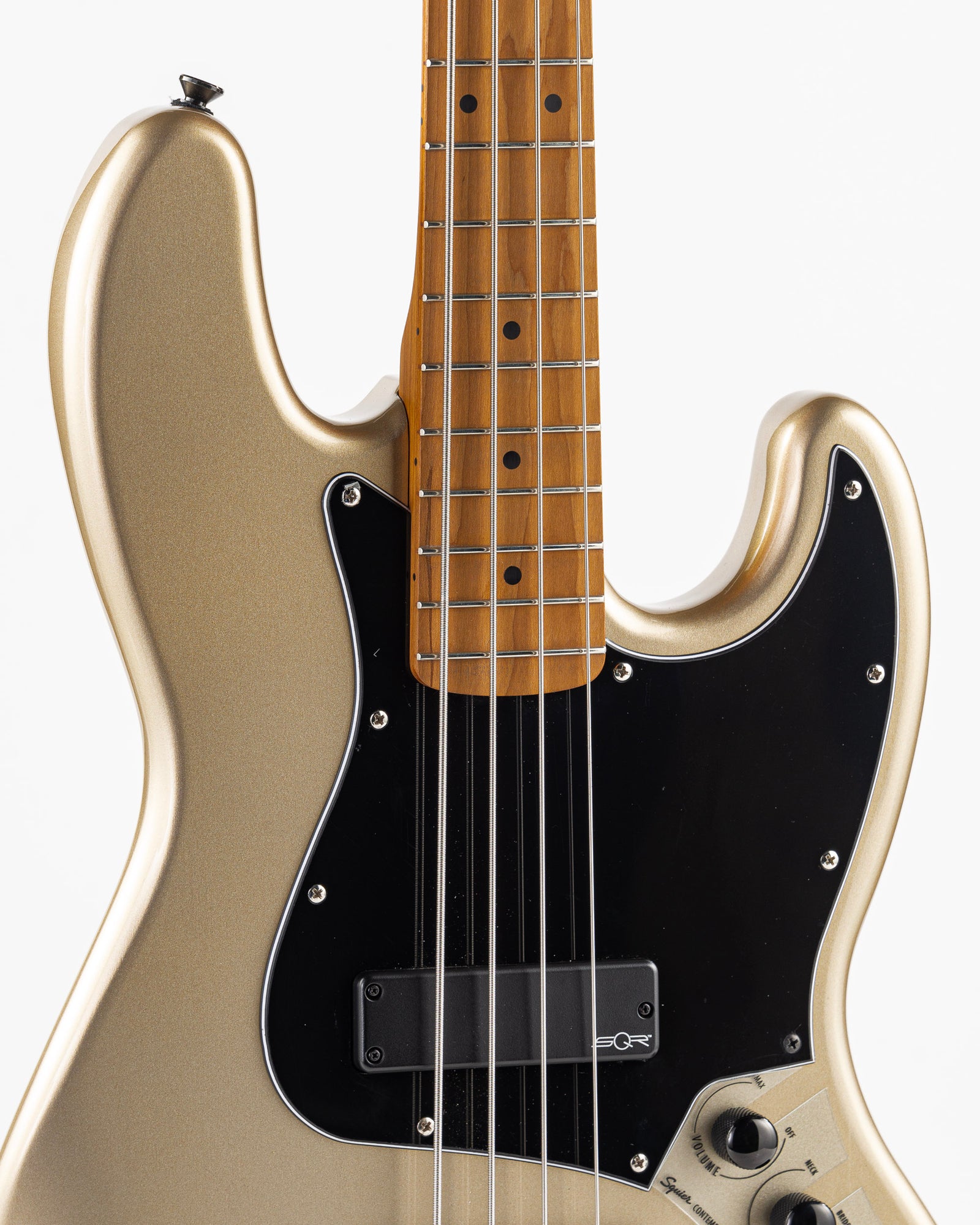 USED 2023 Squier Contemporary Active Jazz HH Electric Bass - Shoreline Gold