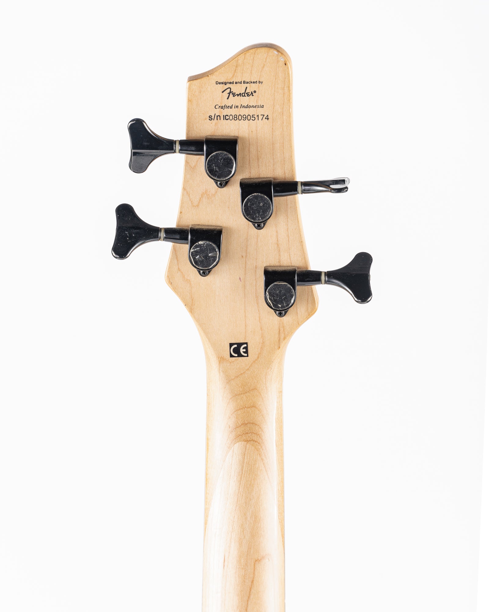 USED Squier MB-4 Electric Bass - Skull and Crossbones