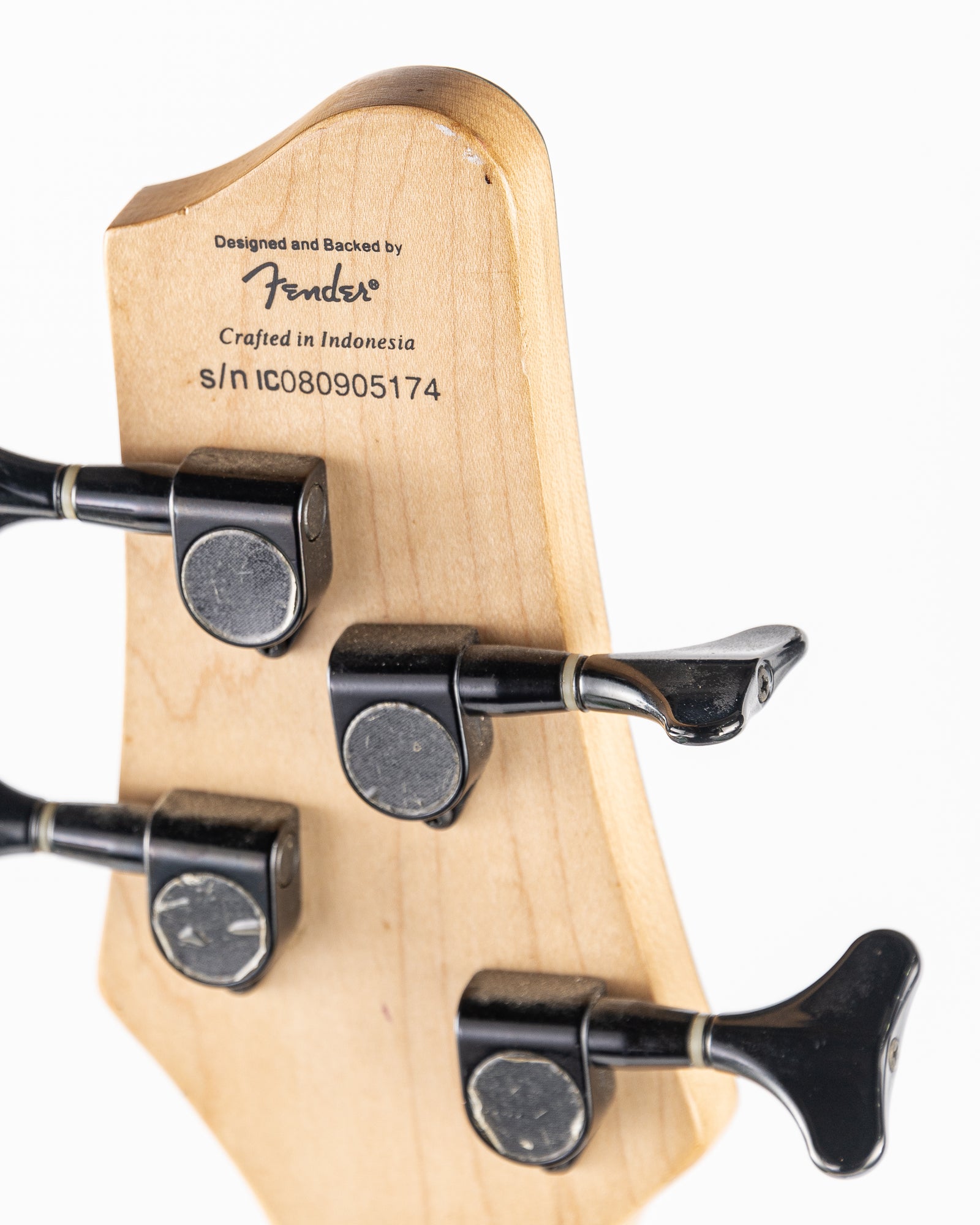 USED Squier MB-4 Electric Bass - Skull and Crossbones