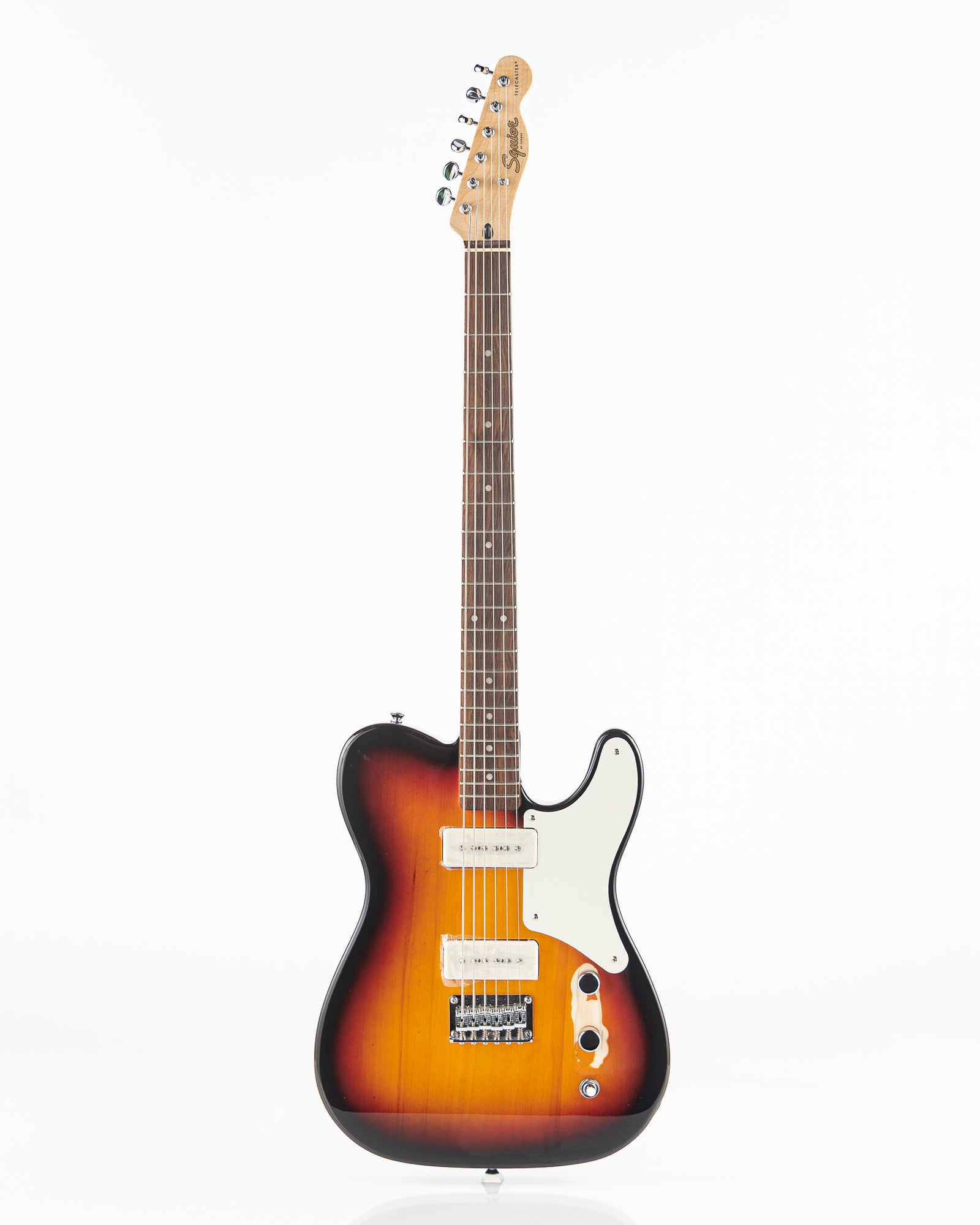 USED Squier Paranormal Baritone Cabronita Telecaster Electric Guitar - 3-Tone Sunburst