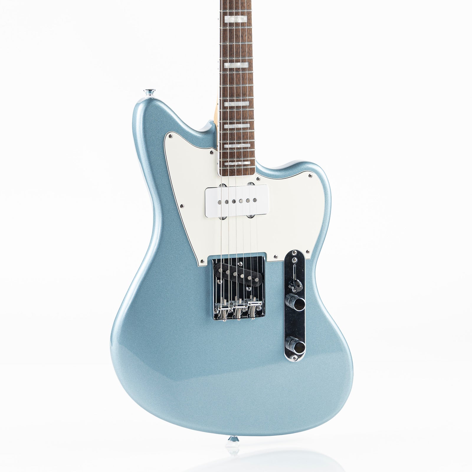 USED Squier Paranormal Offset Telecaster SJ Electric Guitar - Ice Blue Metallic