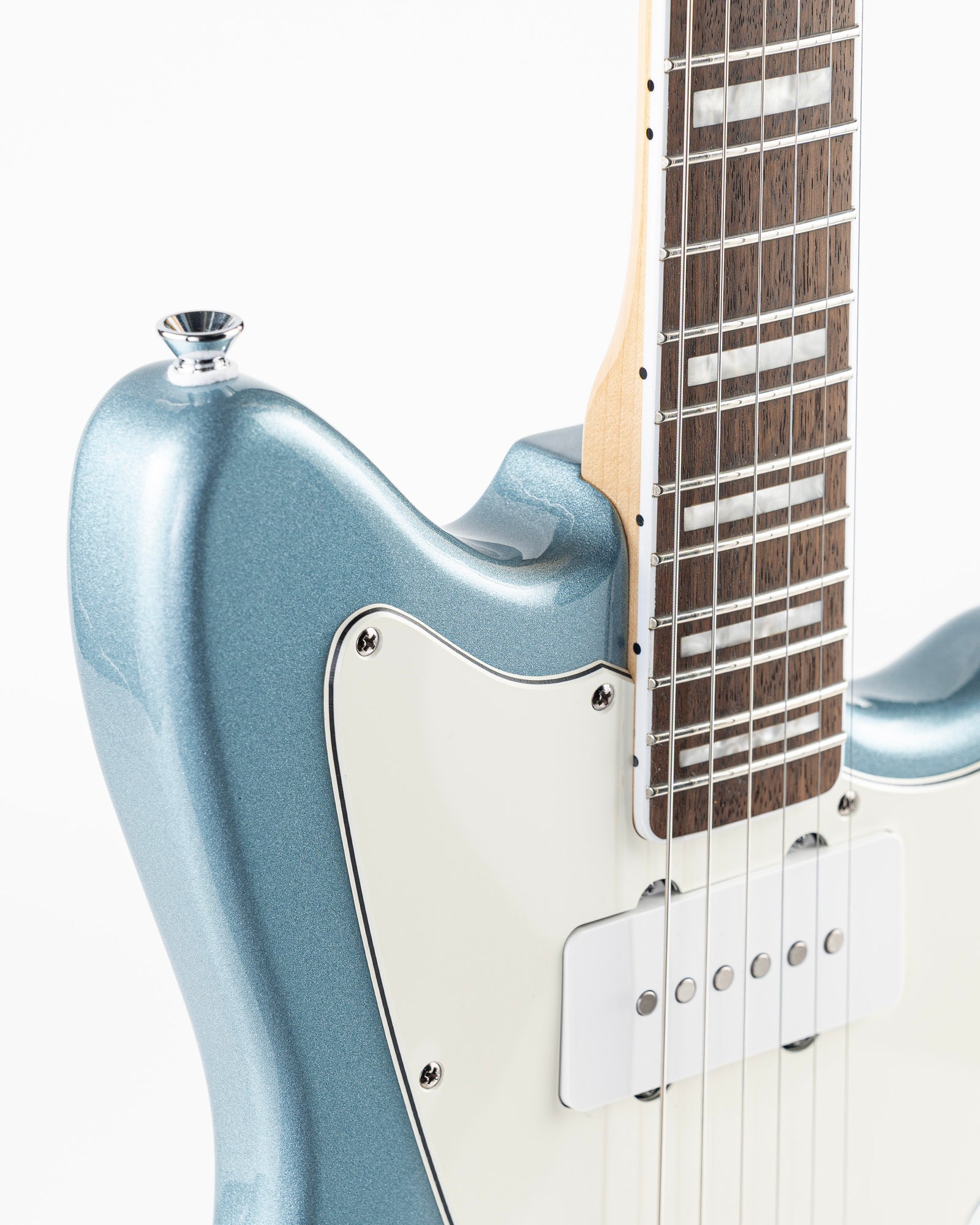 USED Squier Paranormal Offset Telecaster SJ Electric Guitar - Ice Blue Metallic