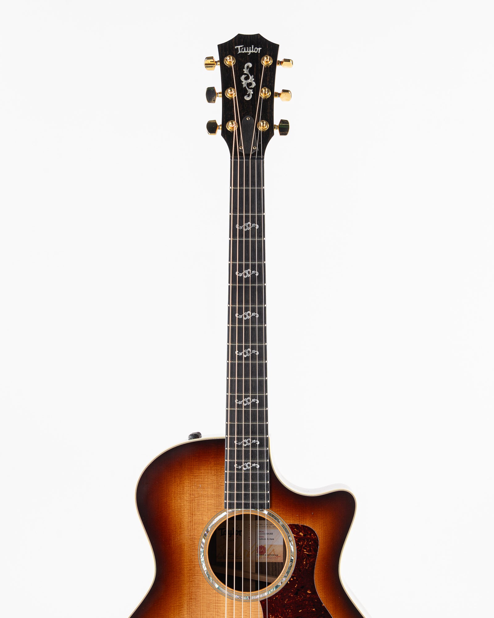 USED 2019 Taylor Custom 414CE Acoustic Electric Guitar - Tobacco Sunburst