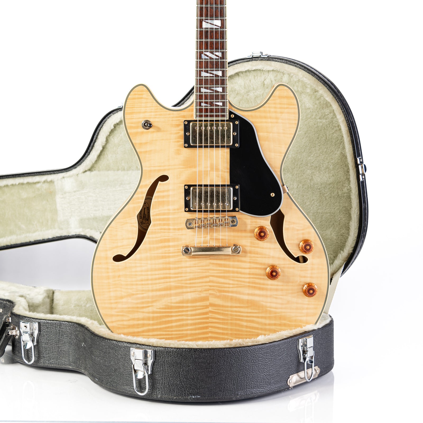 USED Washburn HB-35S Electric Guitar- Natural Gloss w/HSC