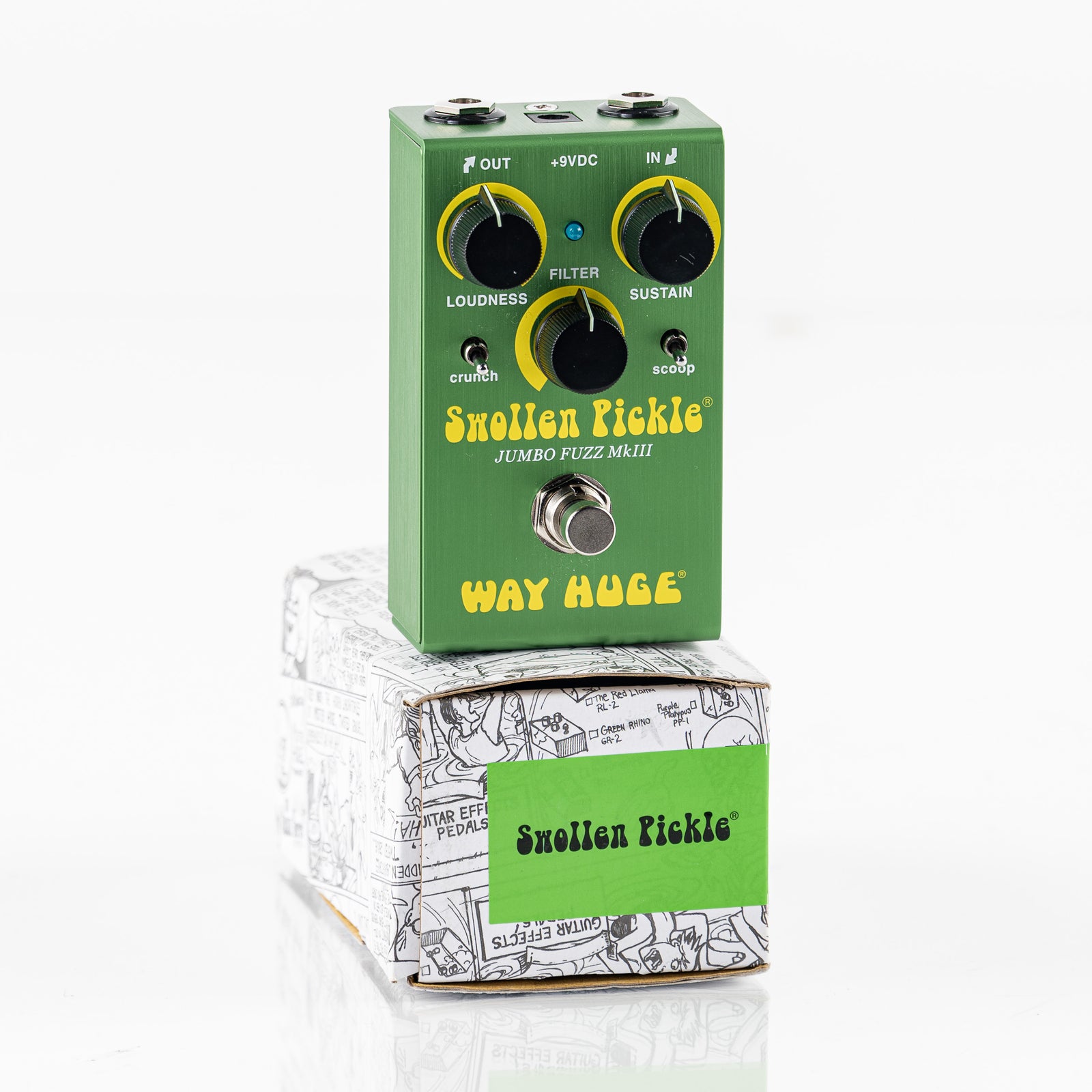 USED Way Huge WHE401S Swollen Pickle MkIIS Jumbo Fuzz Pedal