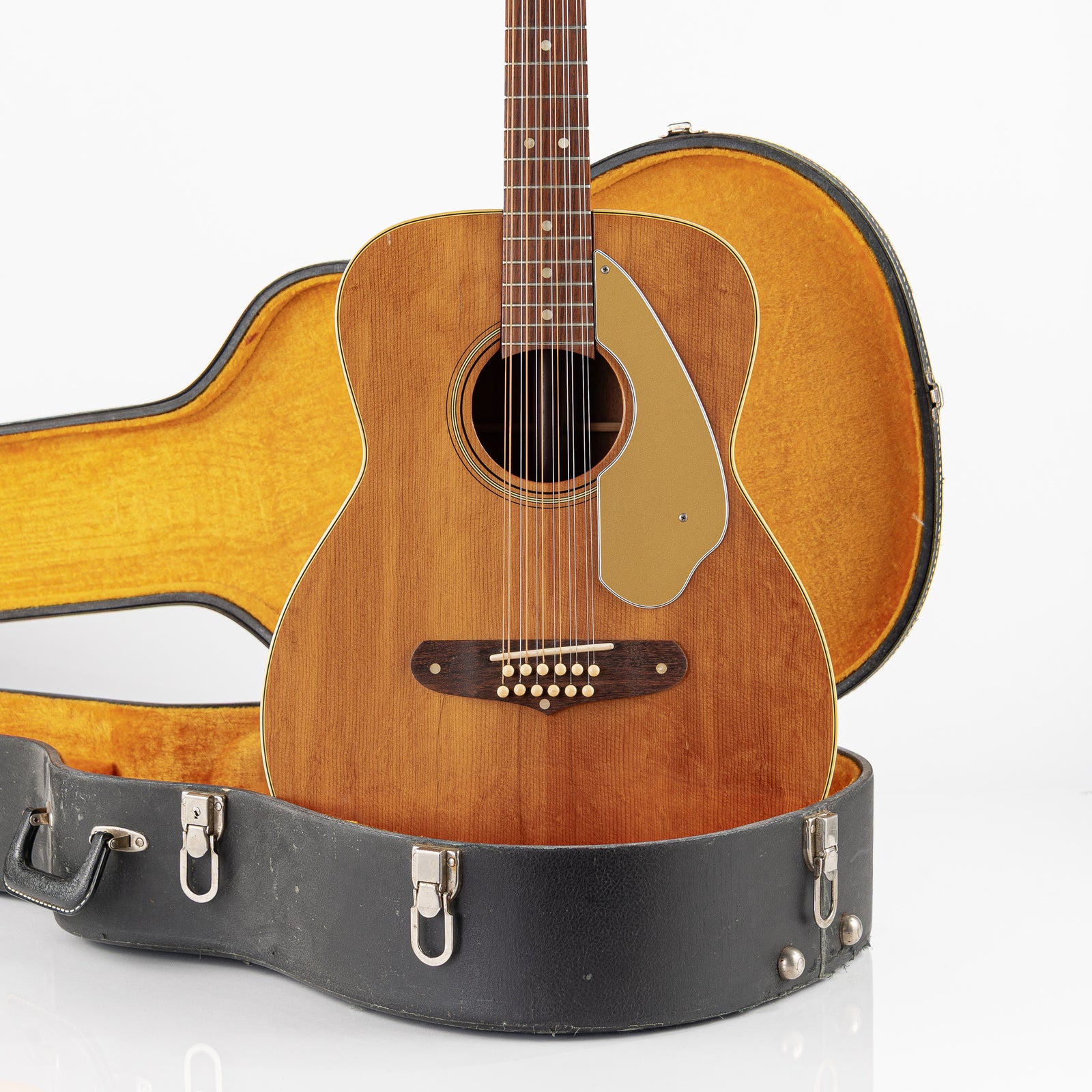 USED 1965 Fender Villager 12-String Acoustic Guitar - Natural with Original Hardshell Case (AS IS)