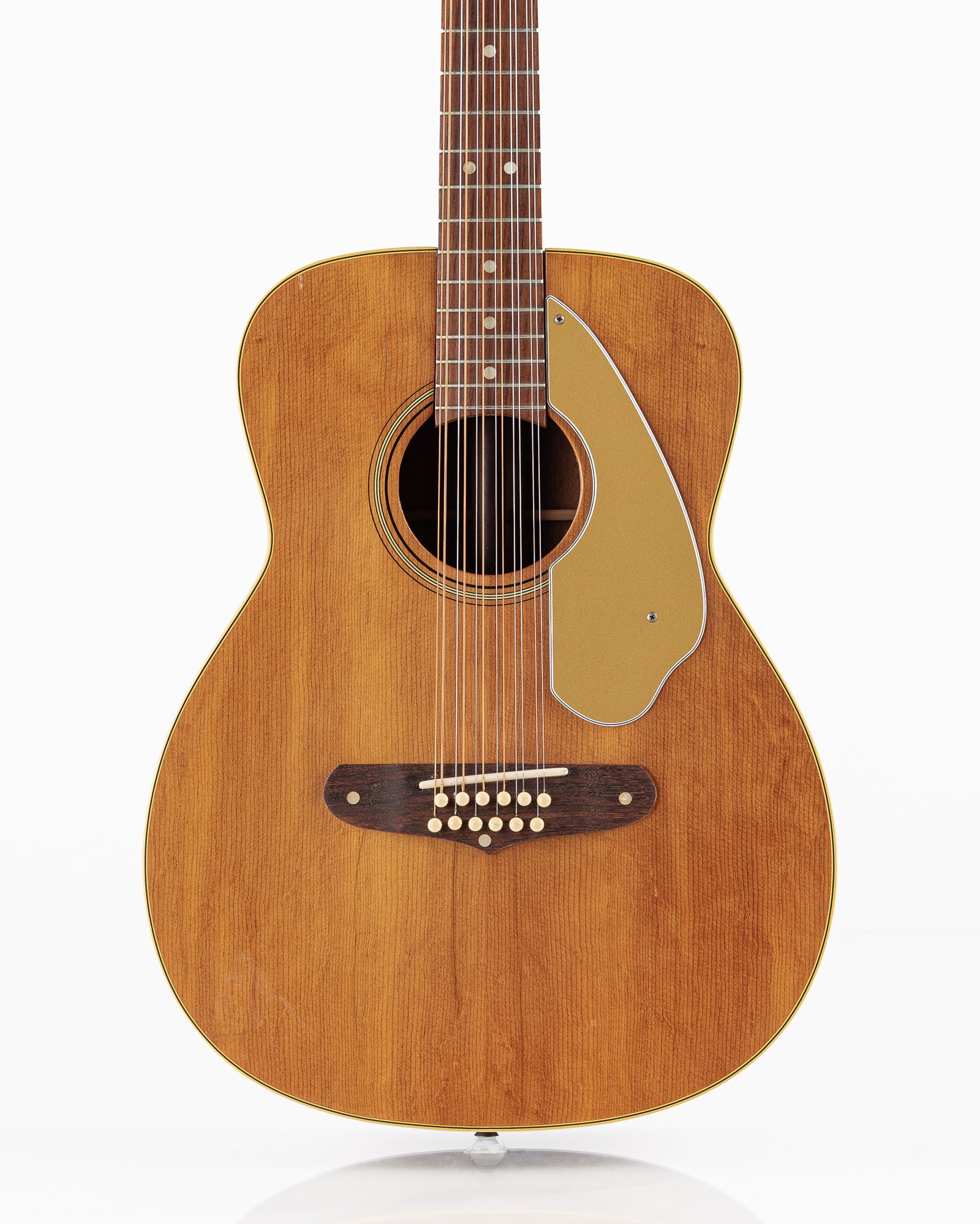 USED 1965 Fender Villager 12-String Acoustic Guitar - Natural with Original Hardshell Case (AS IS)