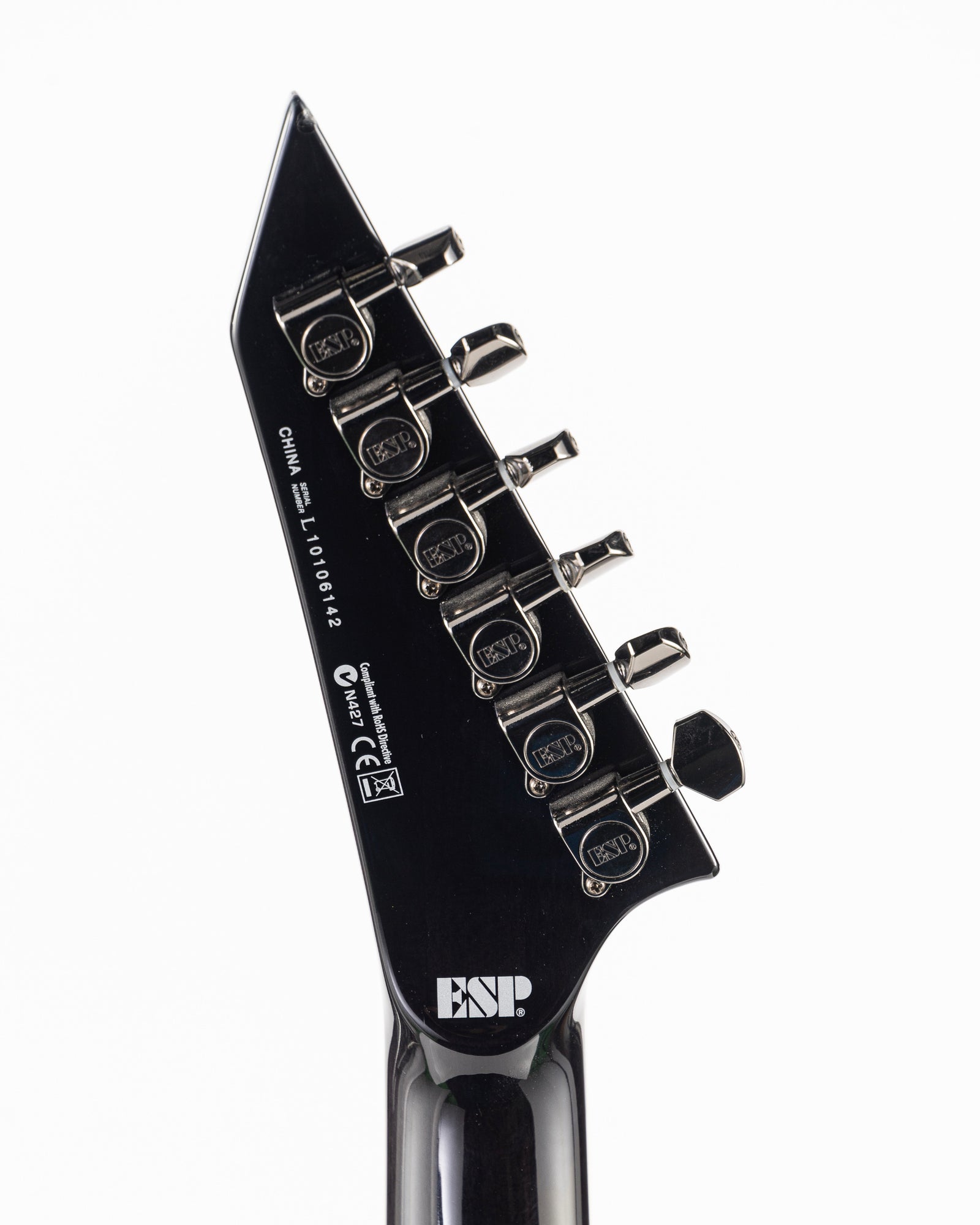 USED 2010 ESP LTD MH-350FR Electric Guitar - See Thru Black