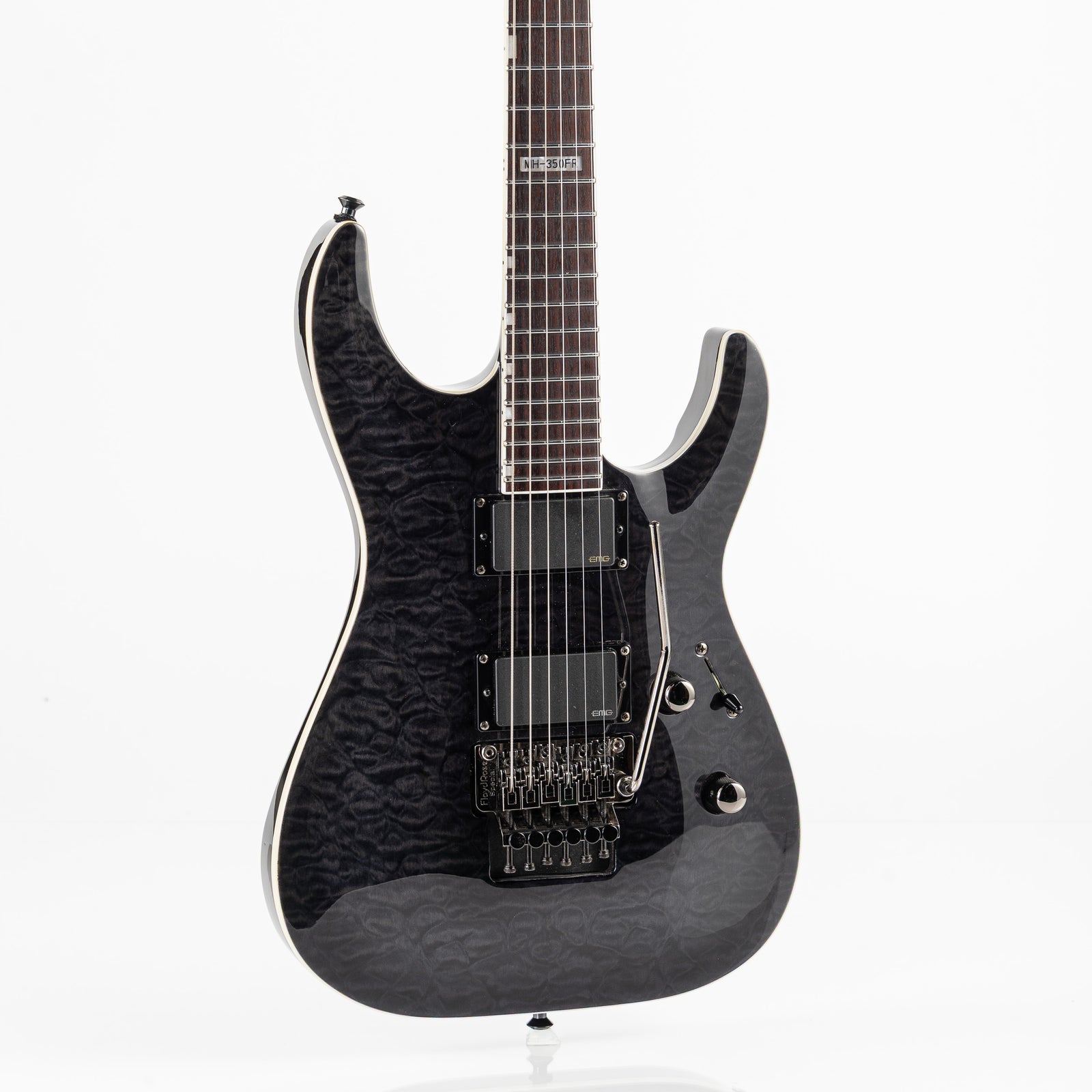 USED 2010 ESP LTD MH-350FR Electric Guitar - See Thru Black
