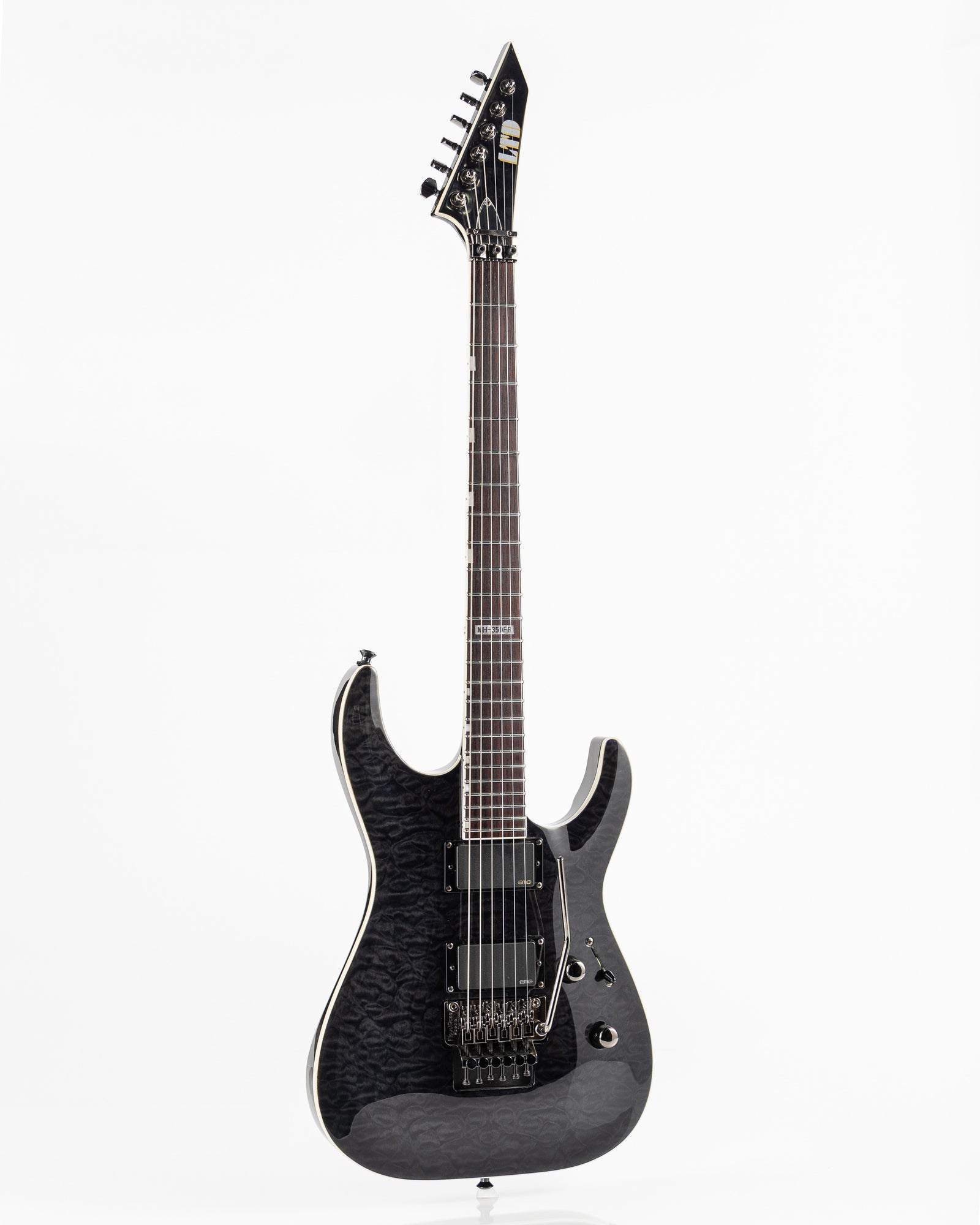 USED 2010 ESP LTD MH-350FR Electric Guitar - See Thru Black