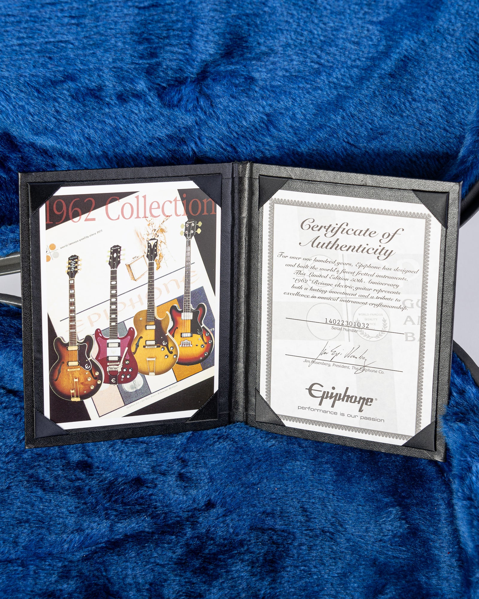 USED Epiphone 64' Reissue Crestwood Custom - Cherry with Hardshell Case