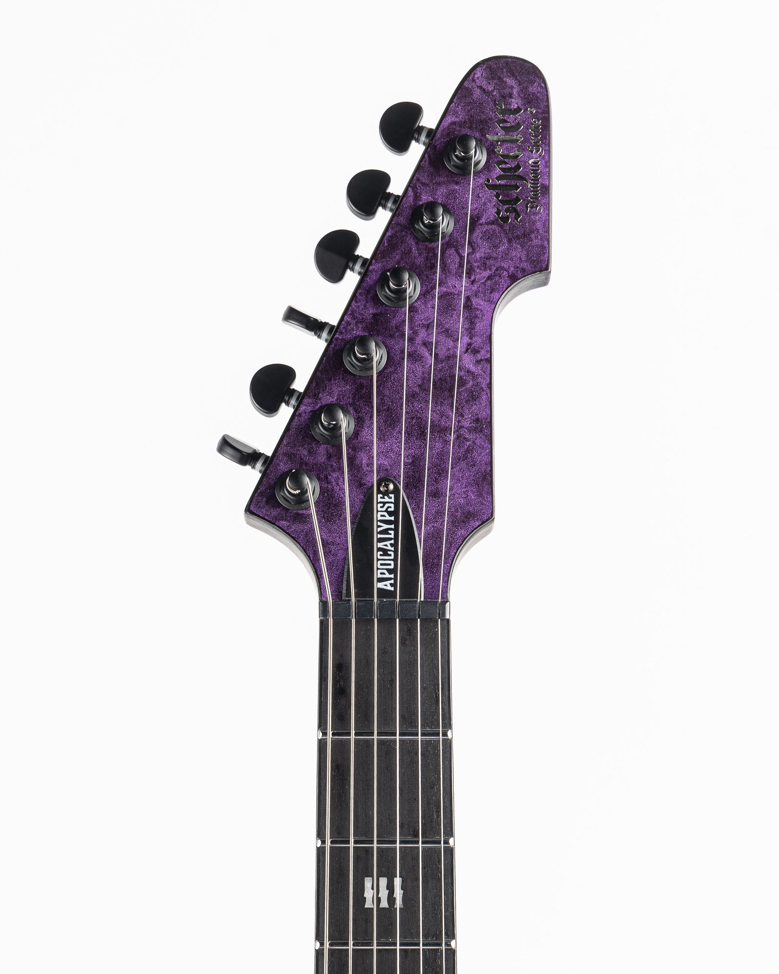 USED Schecter E-1 Apocalypse Electric Guitar - Purple Reign