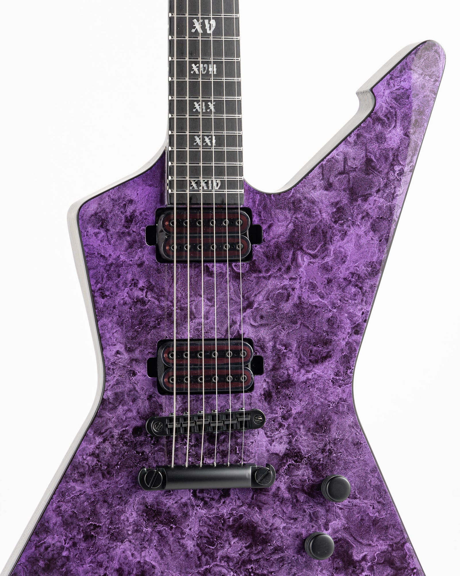 USED Schecter E-1 Apocalypse Electric Guitar - Purple Reign