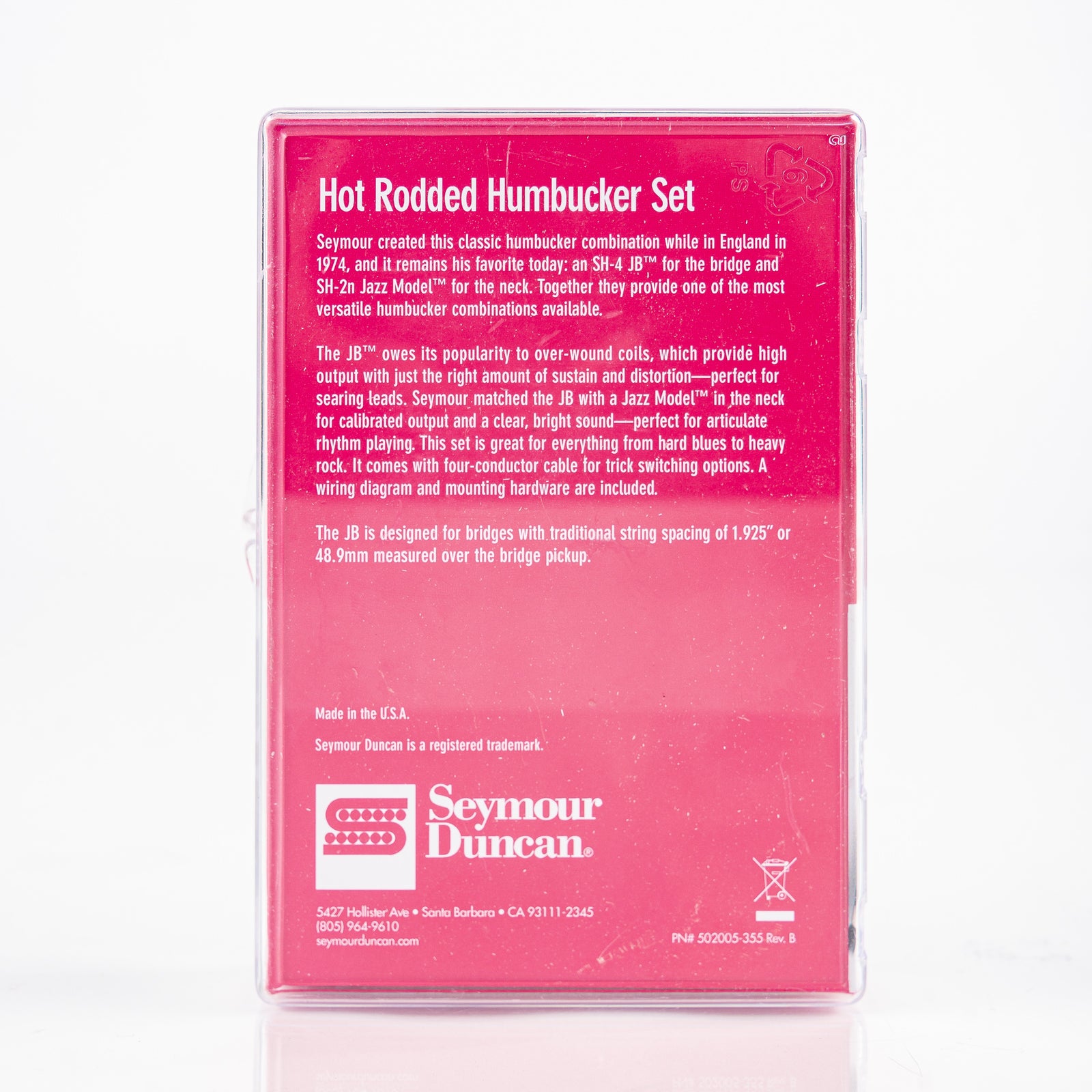 USED Seymour Duncan Hot Rodded Humbucker Pickup Set