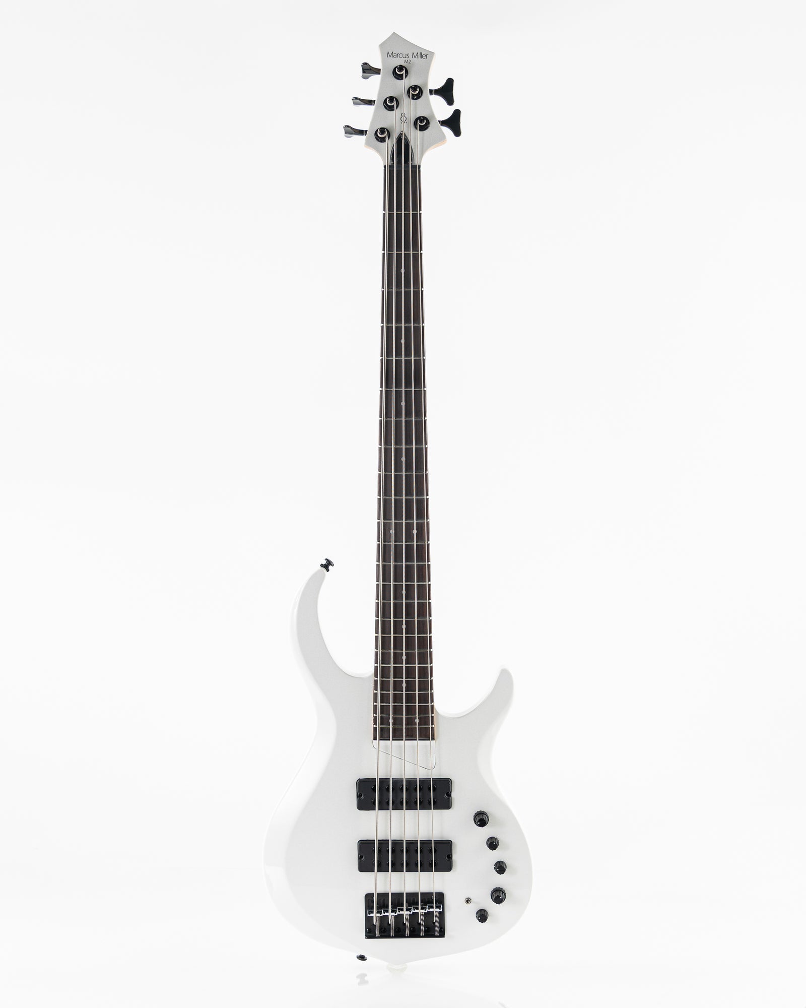 USED 2025 Sire Marcus Miller M2 5 String Electric Bass - White Pearl