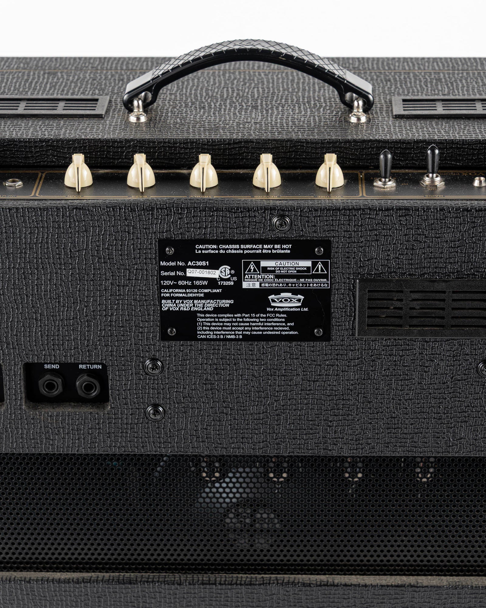 USED Vox AC30 S1 30 Watt Tube 1x12 Combo Guitar Amplifier