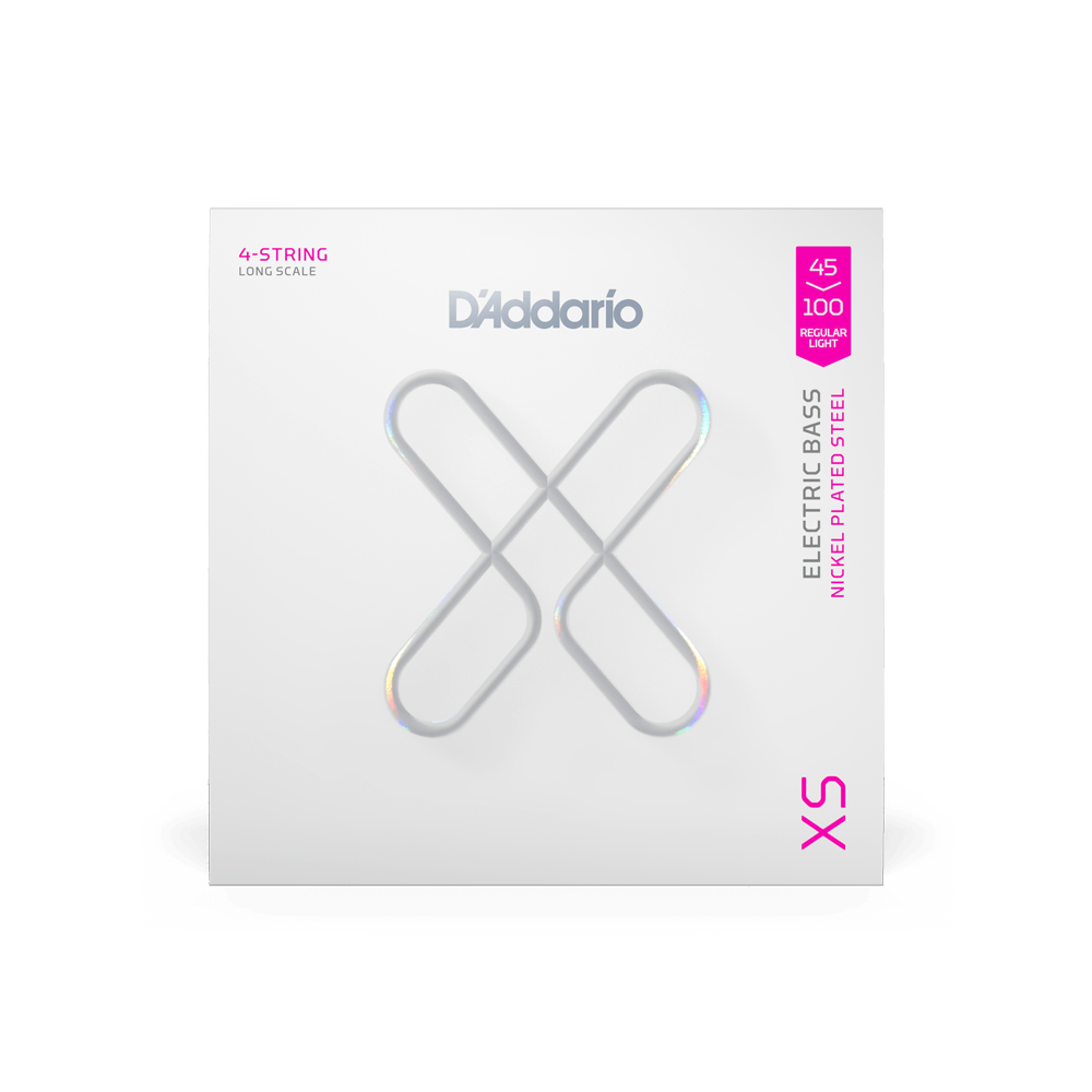 D'Addario XSB45100 Regular Light Coated Bass Strings (45-100)