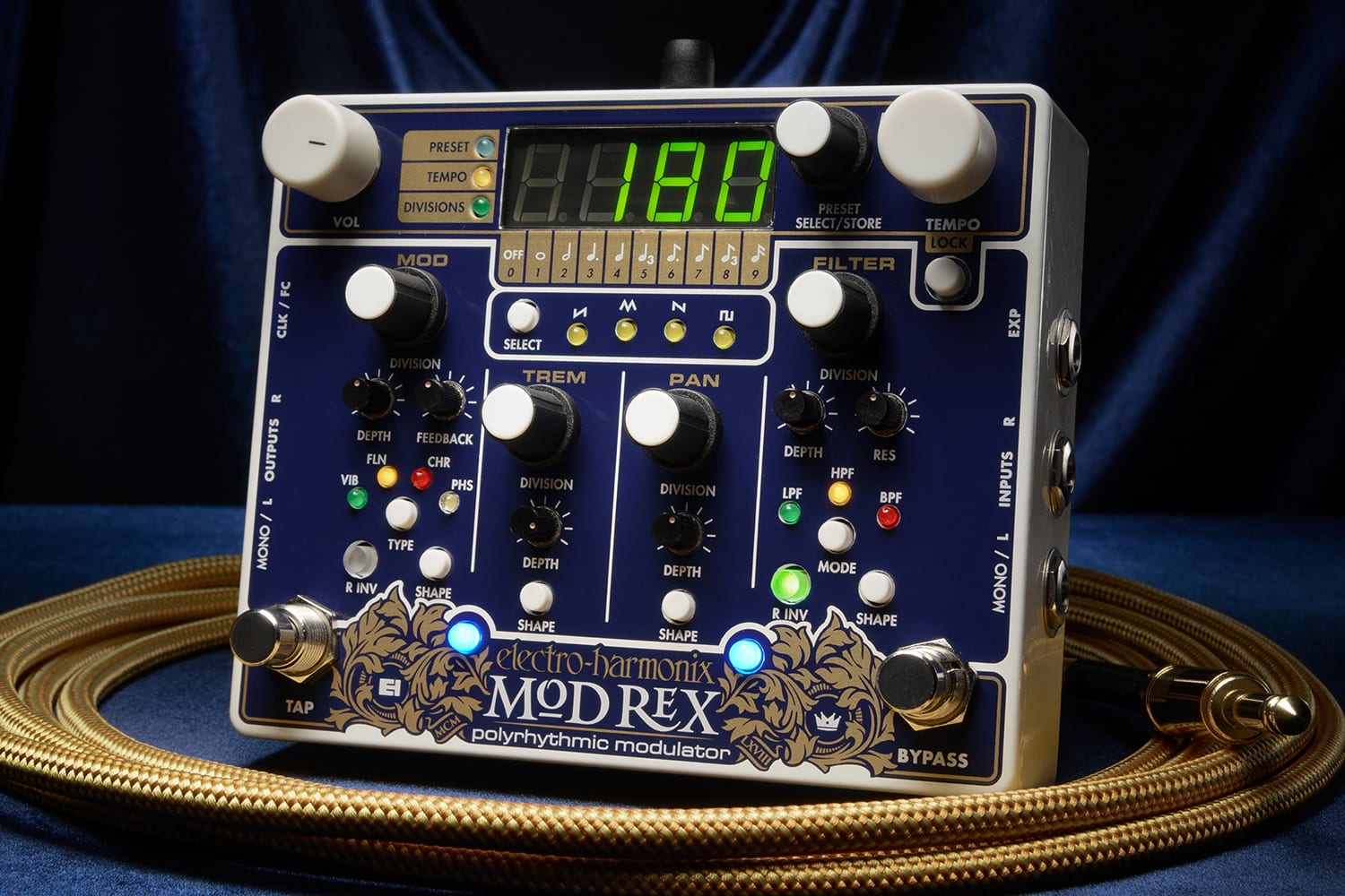 Electro-Harmonix Mod Rex Polyrhythmic Modulator Guitar Pedal