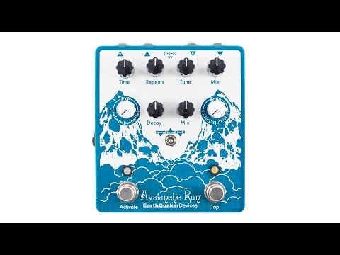 EarthQuaker Devices Avalanche Run V3 Stereo Reverb & Delay with Tap Tempo Guitar Pedal