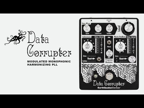 EarthQuaker Devices Data Corrupter Modulated Monophonic Harmonizing PLL Guitar Pedal