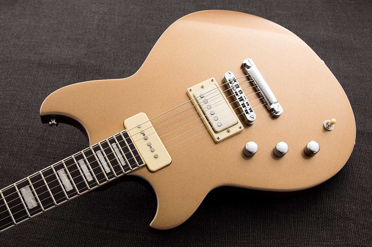 Reverend Set-Neck Series Sensei H90 Left Handed Electric Guitar - Metallic Bronze
