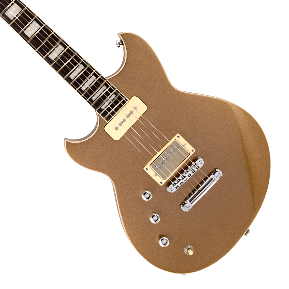 Reverend Set-Neck Series Sensei H90 Left Handed Electric Guitar - Metallic Bronze