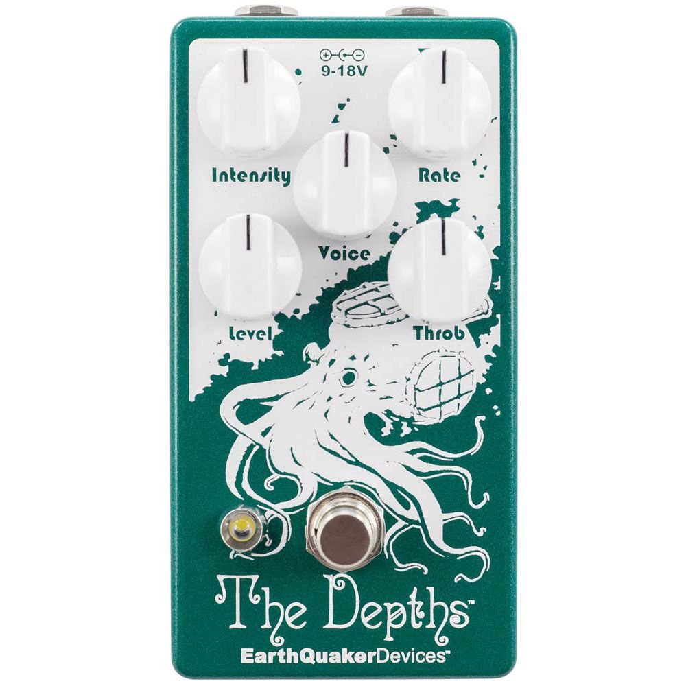 EarthQuaker Devices The Depths Analog Optical Vibe Machine Guitar Pedal