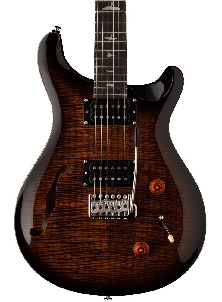 PRS SE Custom 22 Semi-Hollow Black Gold Burst